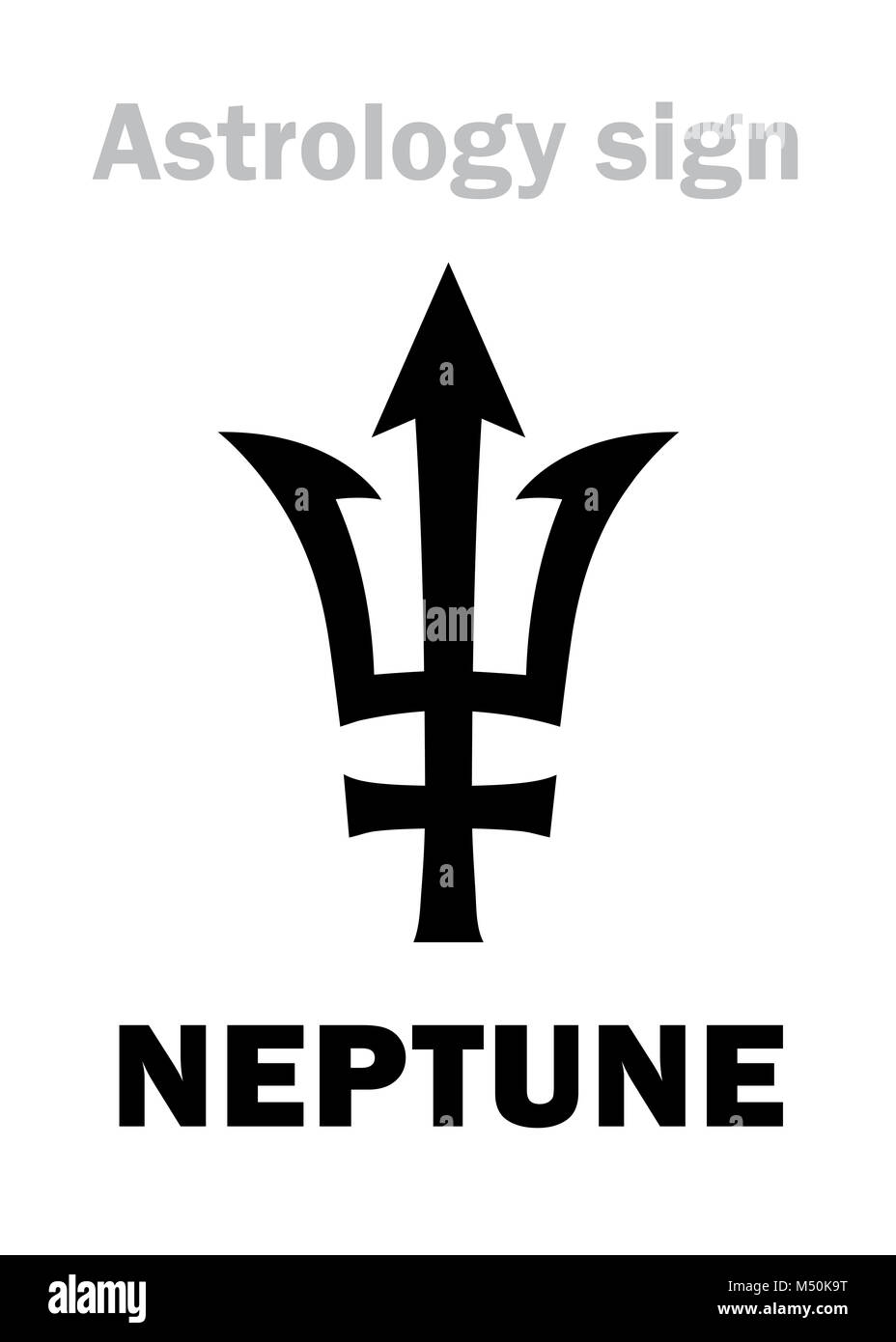 Astrology: planet NEPTUNE Stock Photo