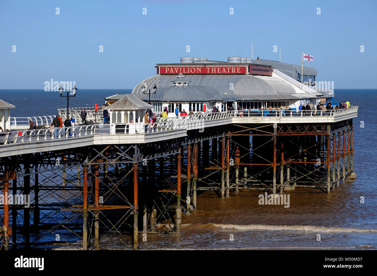 cromer pier and pavilion theatre, north norfolk, england Stock Photo