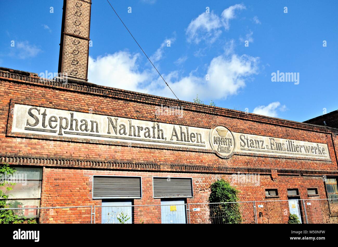 former stamping and enamelling works Stephan Nahrath City Ahlen Germany Stock Photo