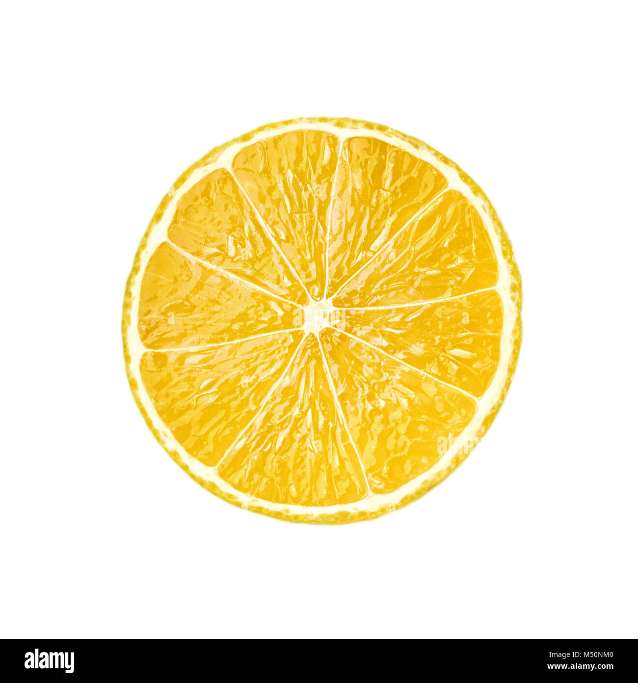 Lemon fruit slice isolated on white background Stock Photo - Alamy