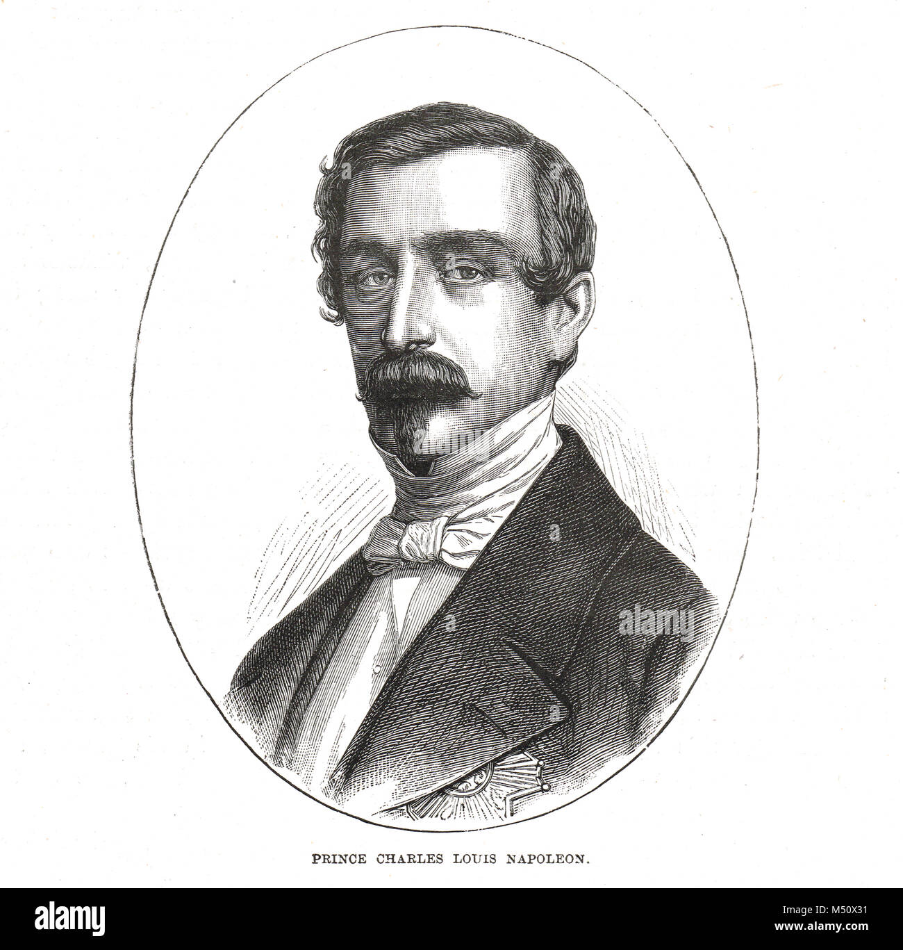 Napoleon III, Emperor of France, Charles Louis Napoleon Bonaparte, emperor of the second French Empire from 1852-70 Stock Photo