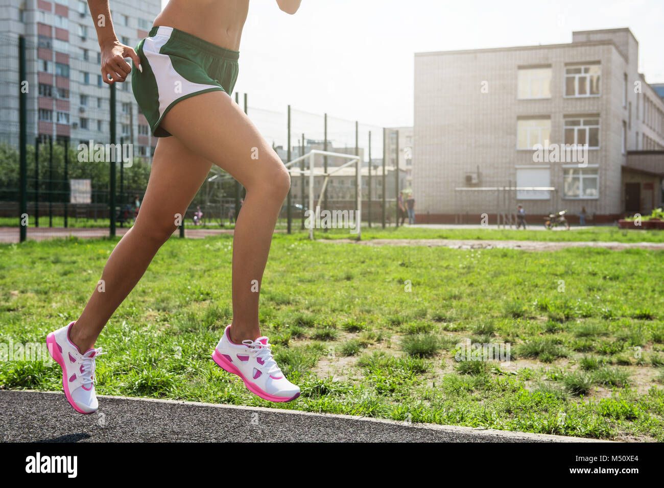 Runnuing Outside View running at outdoor Stock Photo - Alamy