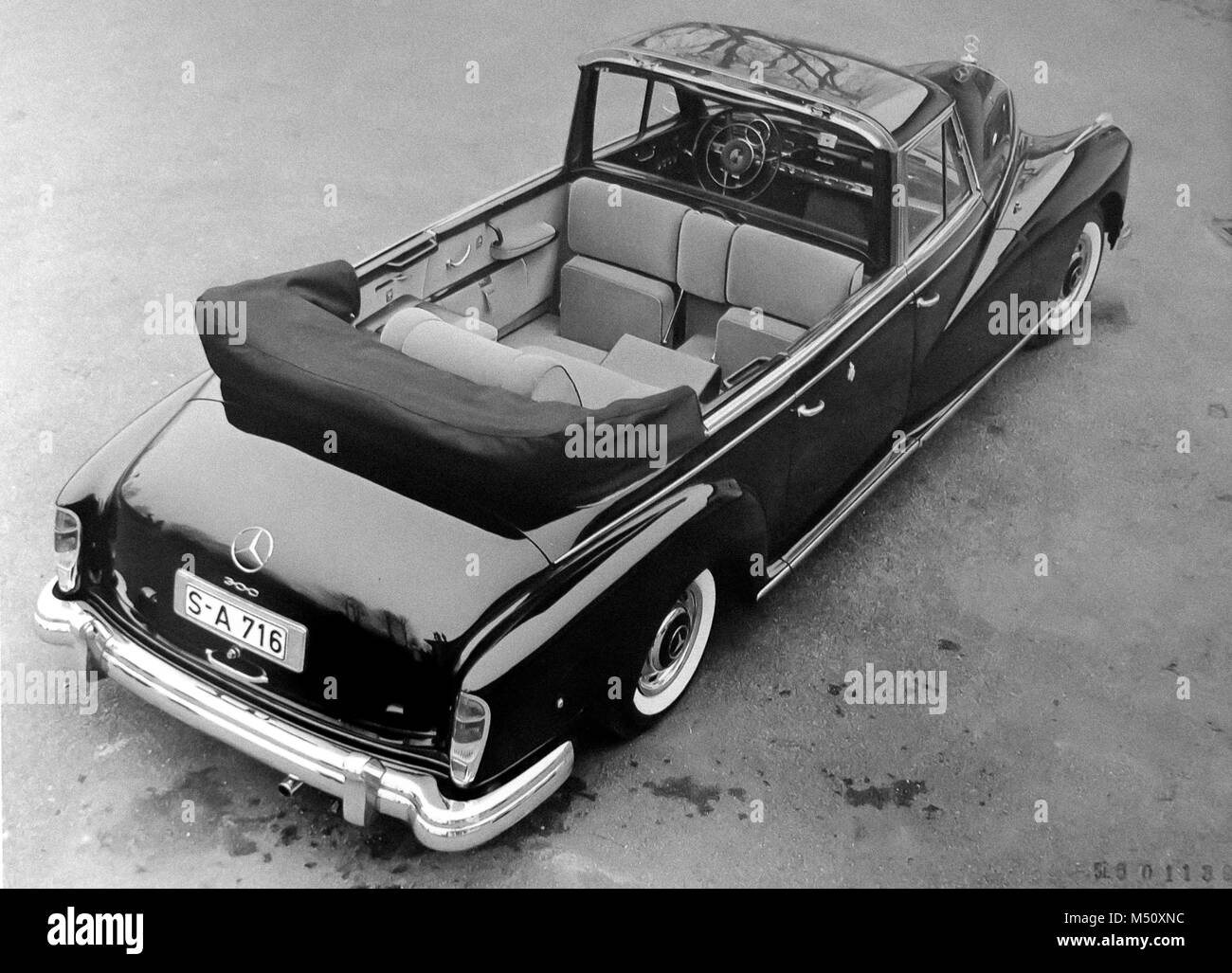The Mercedes-Benz 300 donated to Pope St. John XXIII on December 17, 1960 Stock Photo