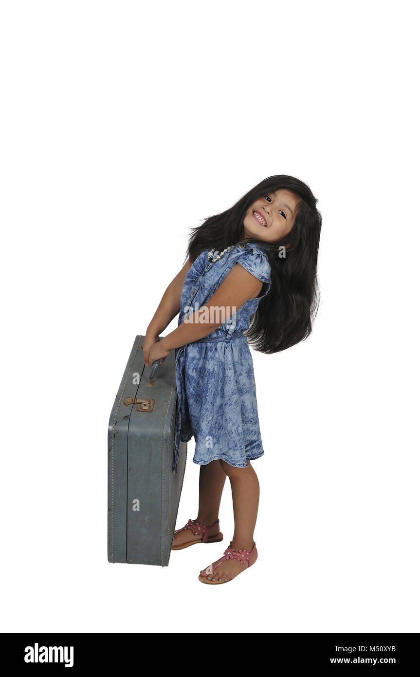 Little Girl on Vacation Stock Photo