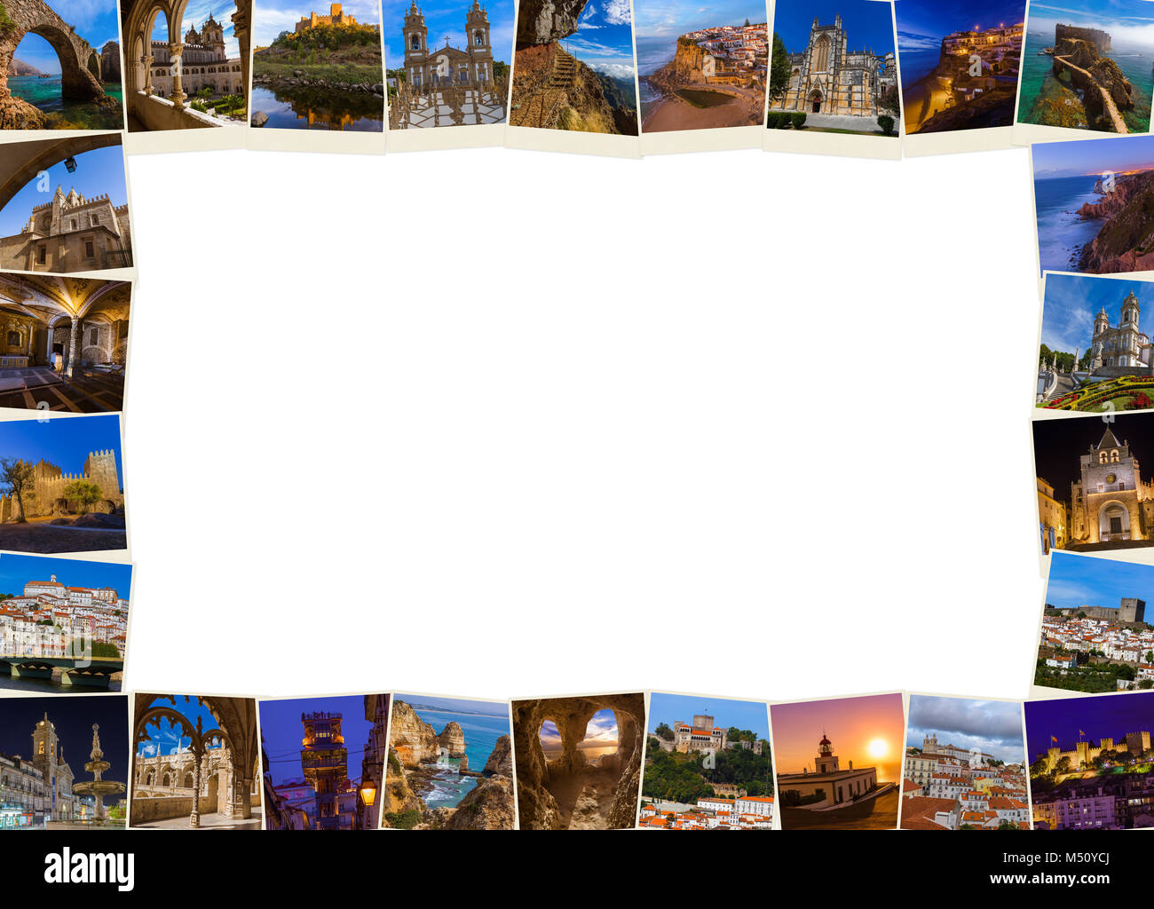 Frame made of Portugal images (my photos Stock Photo Alamy