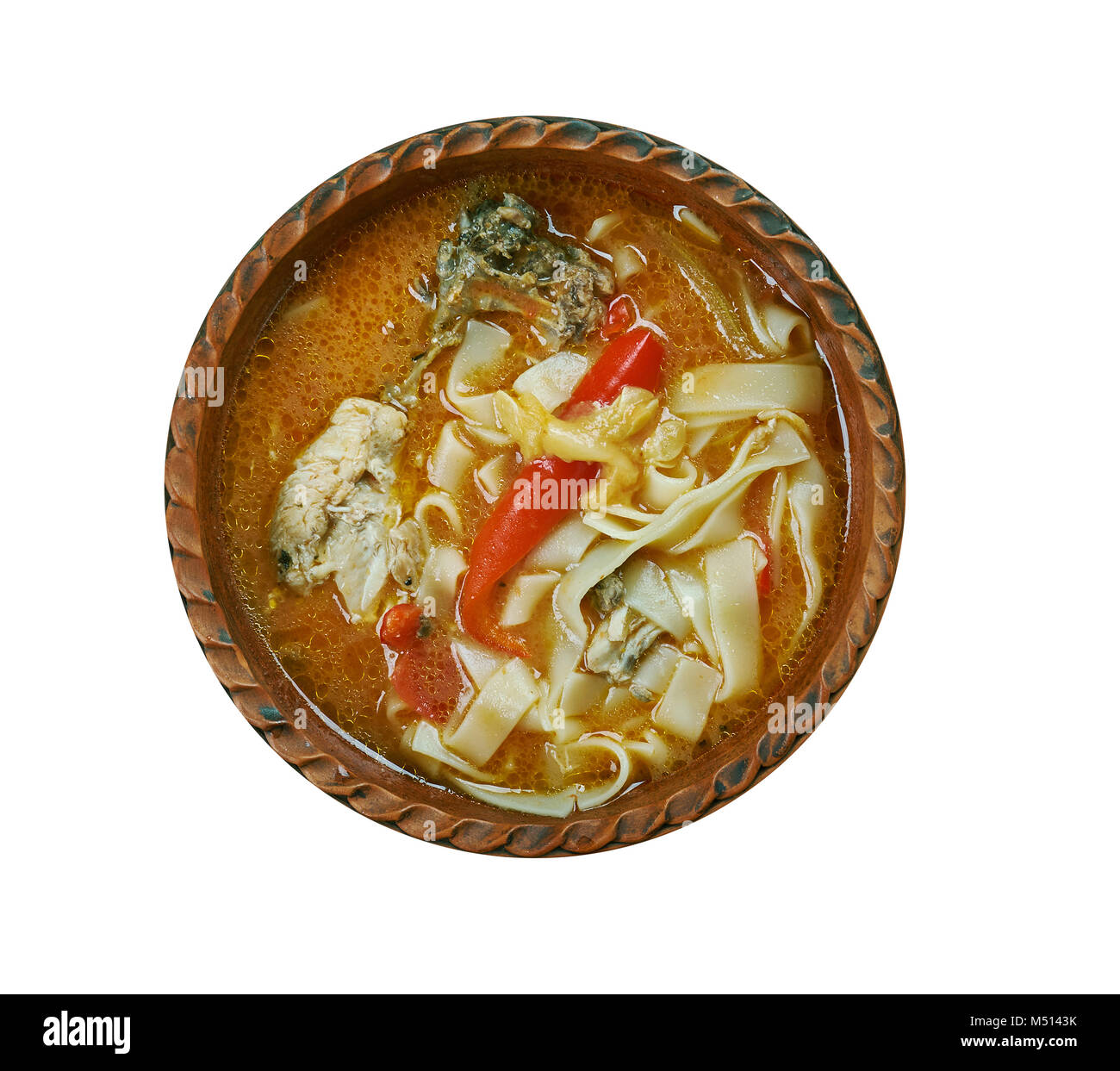 Romanian chicken soup Stock Photo - Alamy