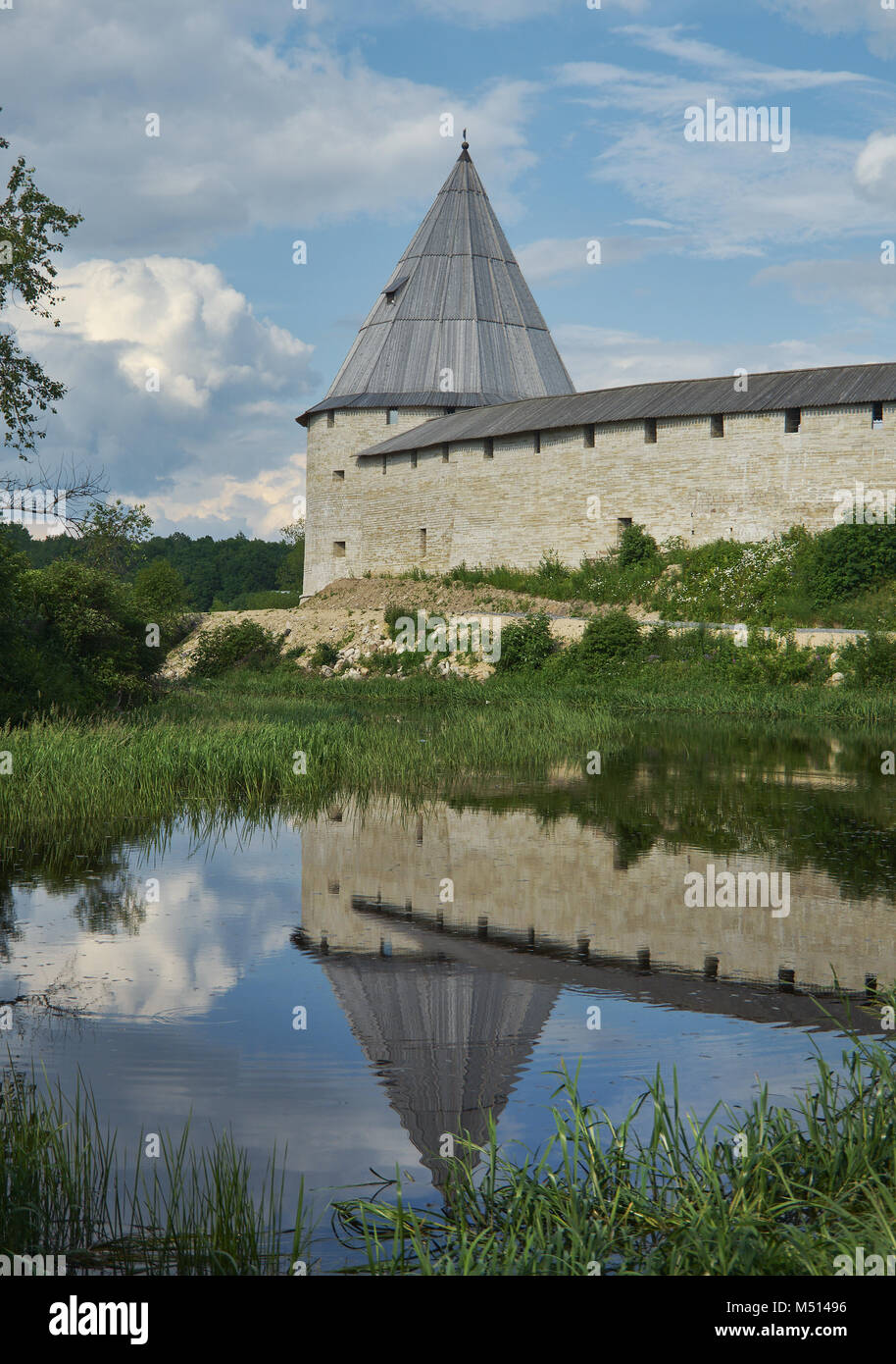 Russian fortress Old Ladoga Stock Photo