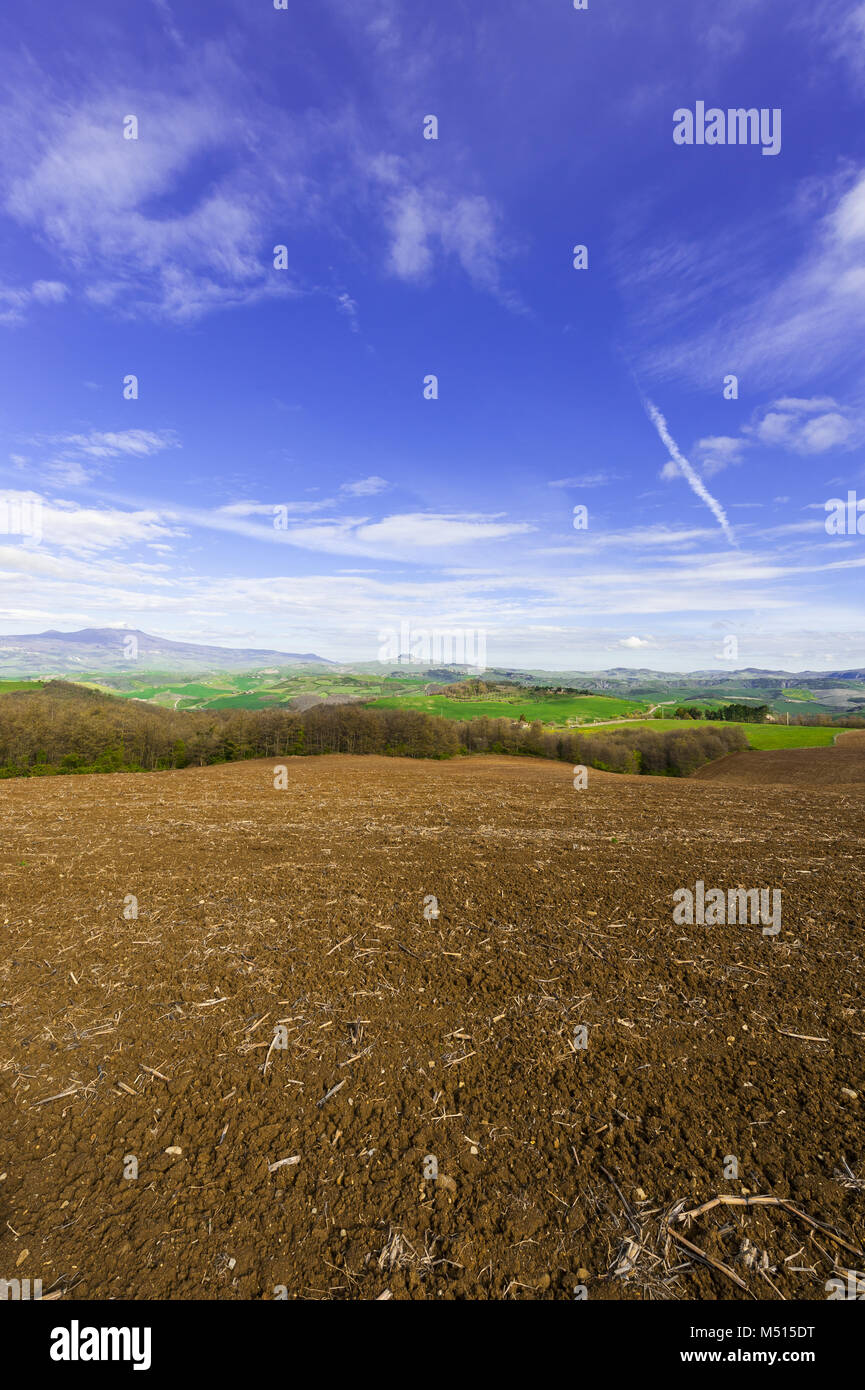 Italian Rural External Colours Rural landscape in Italy Stock Photo - Alamy