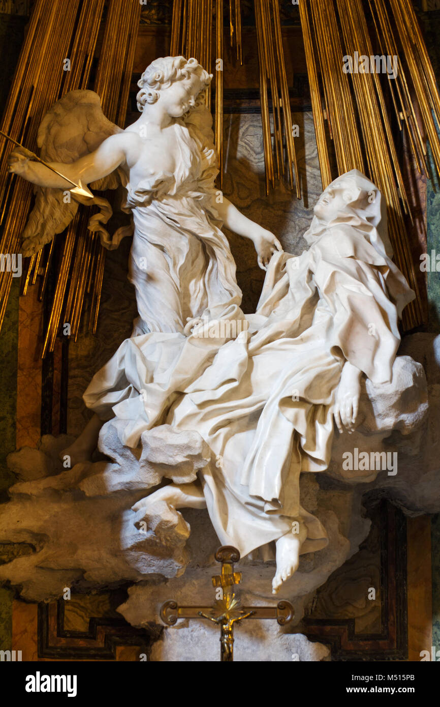 Ecstasy of Saint Teresa by Gian Lorenzo Bernini - Santa Maria della ...