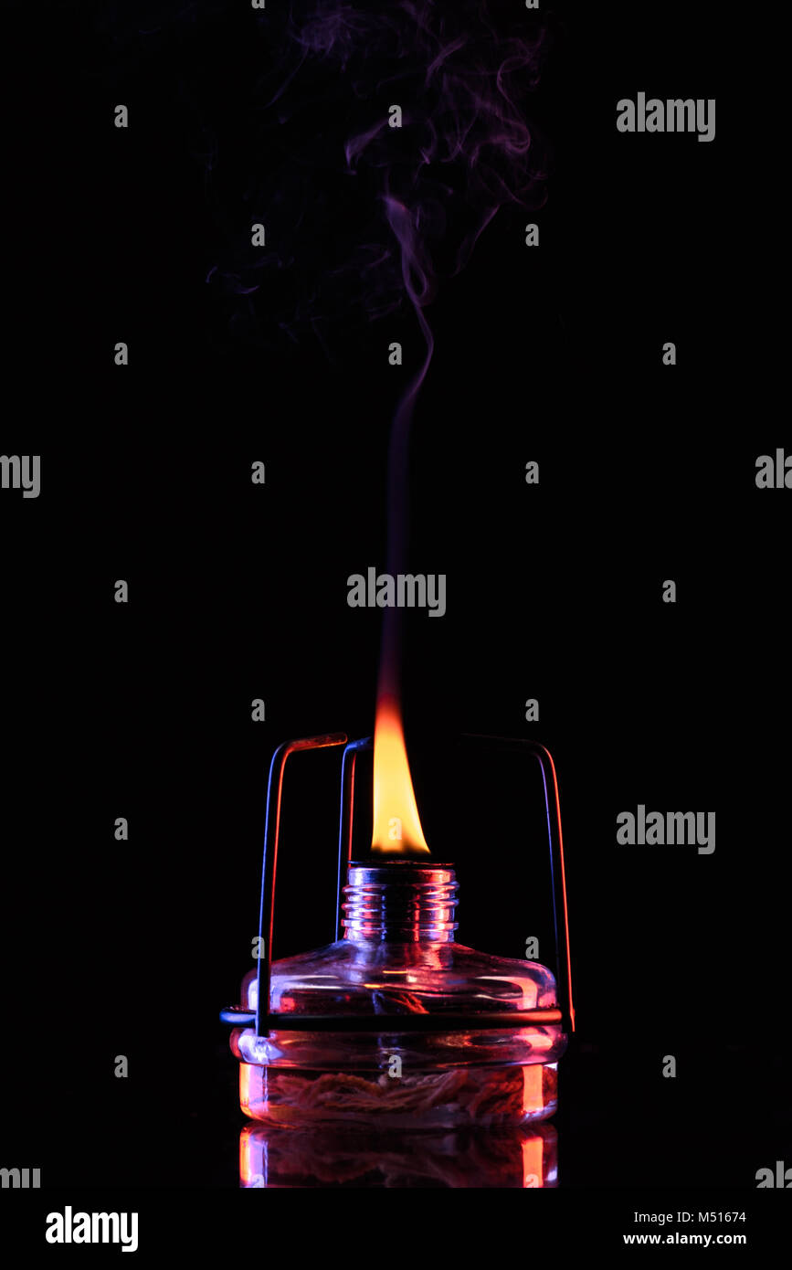 smoke from fire in chemical laboratory on black Stock Photo Alamy