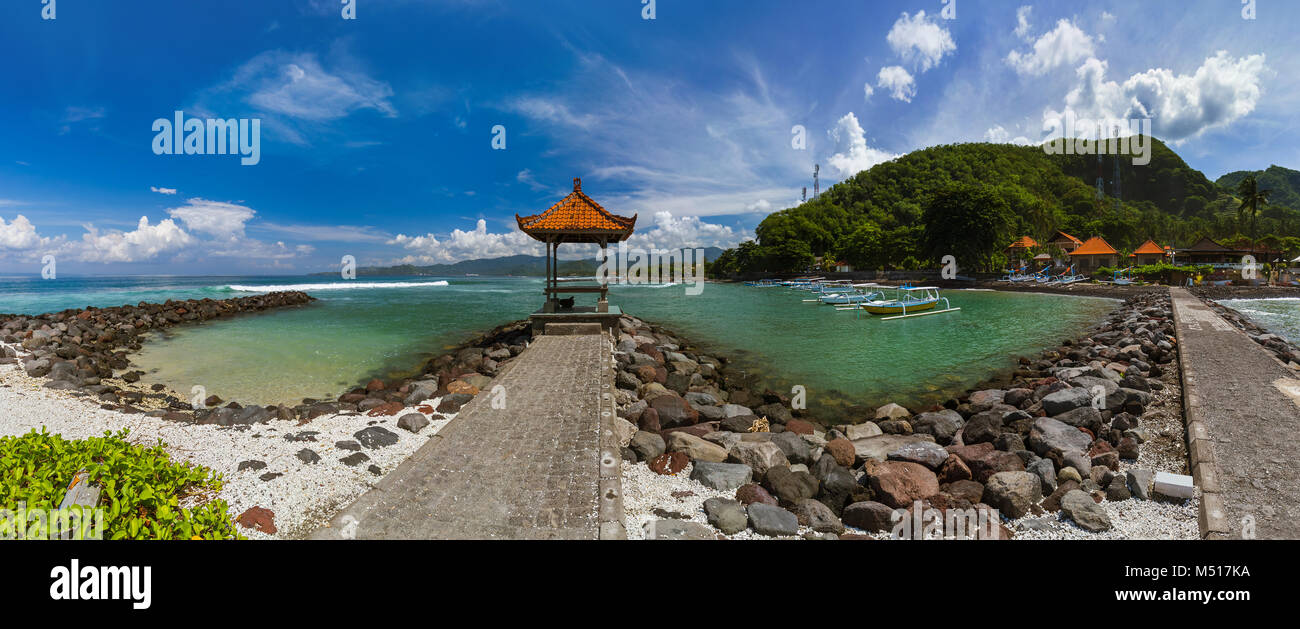 Candidasa Beach - Bali Island Indonesia Stock Photo