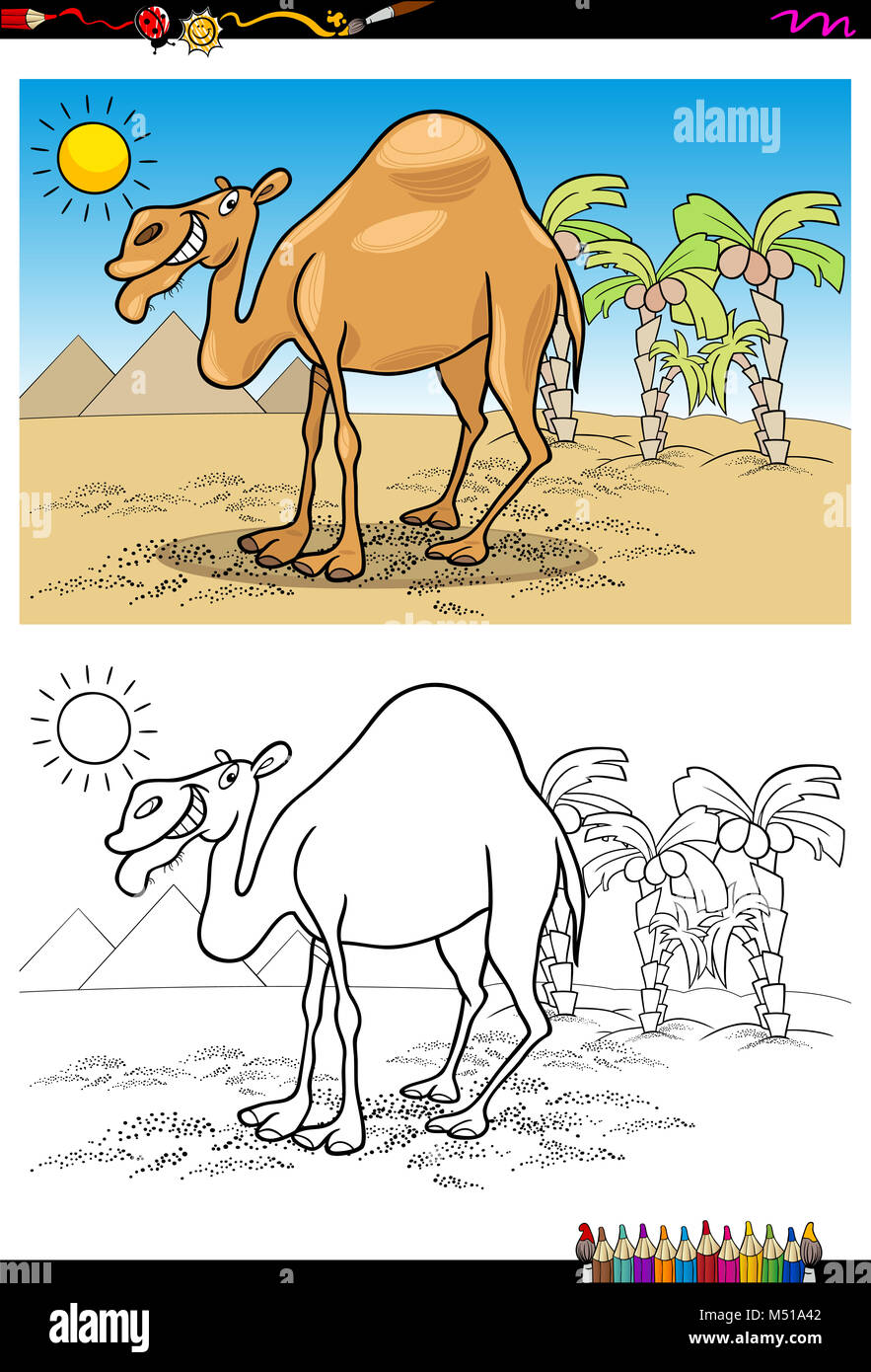 Camel Coloring Pages - ColoringAll
