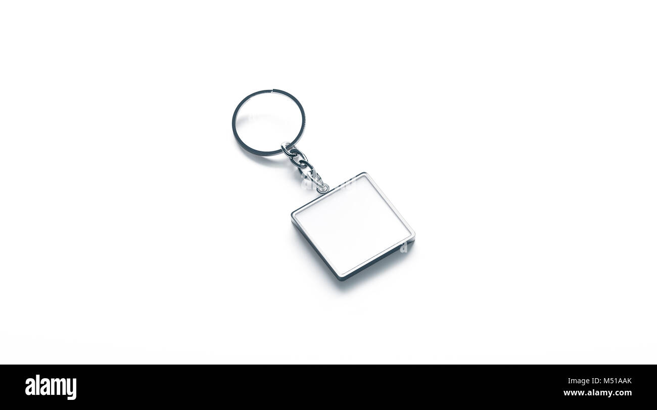 Blank Black Leather Keychain