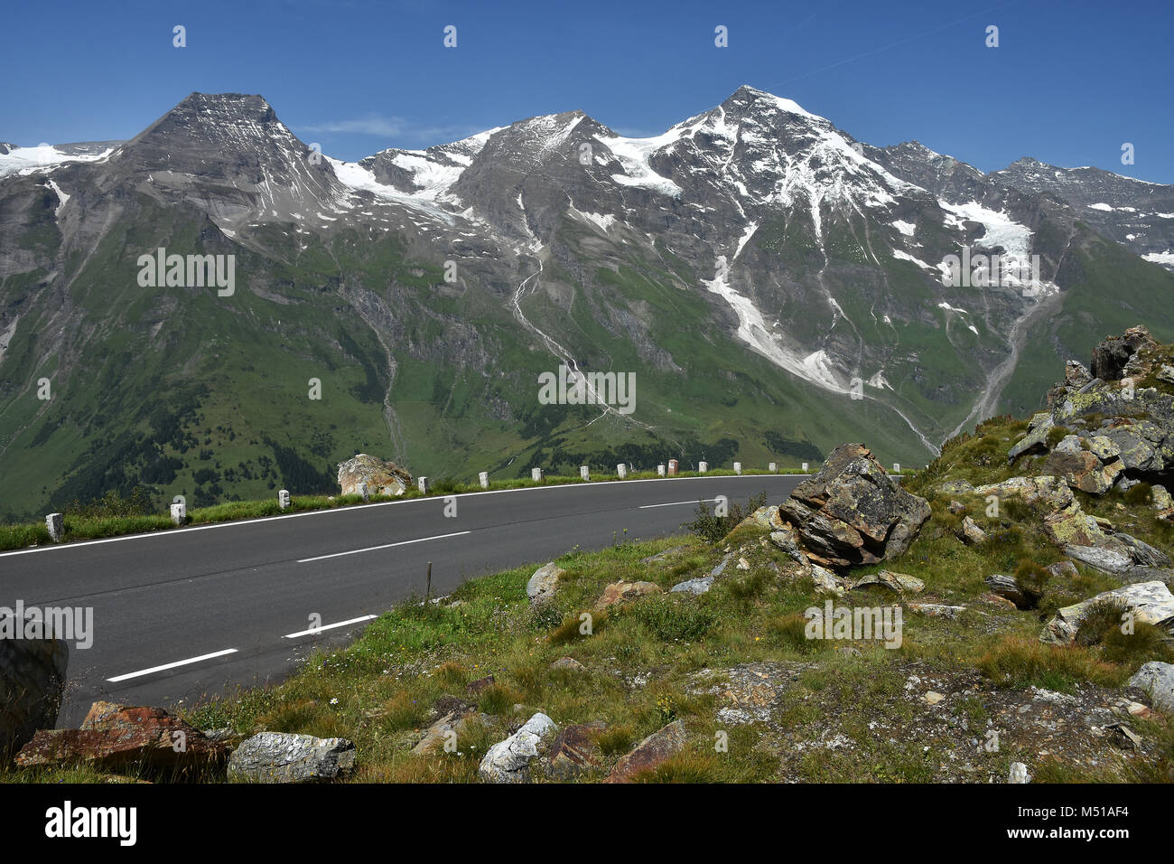 grossglockner high alpine road; Glocknergroup; alps; Austria; Europe; Stock Photo