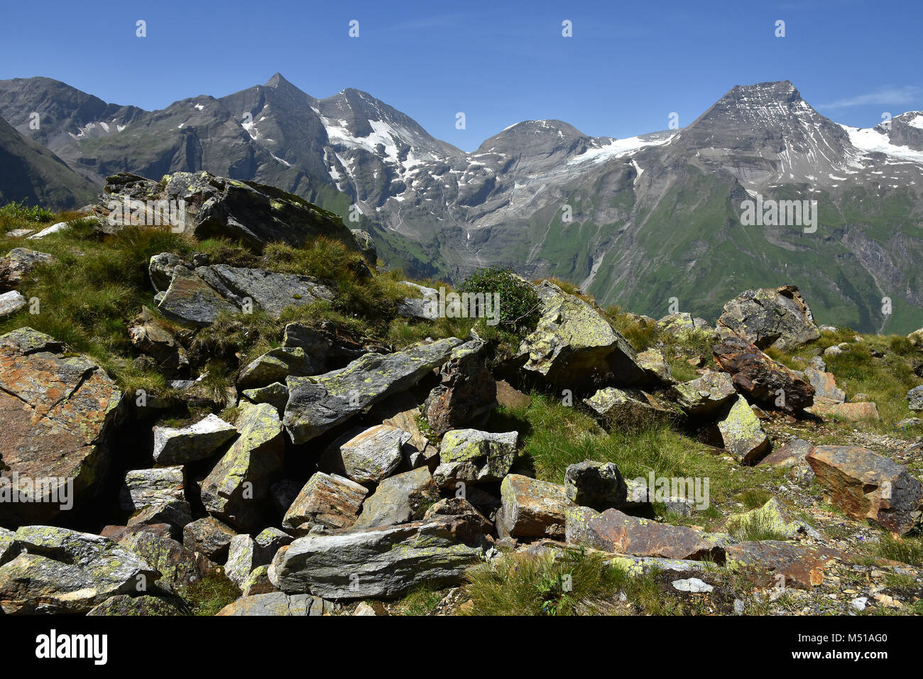 Glockner Group; alps; Austria; Europe; Stock Photo