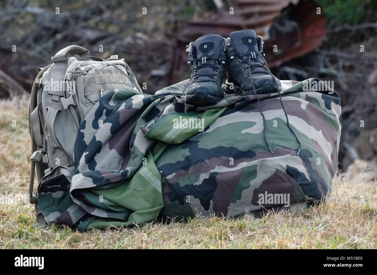 French forces in La Reunion Stock Photo
