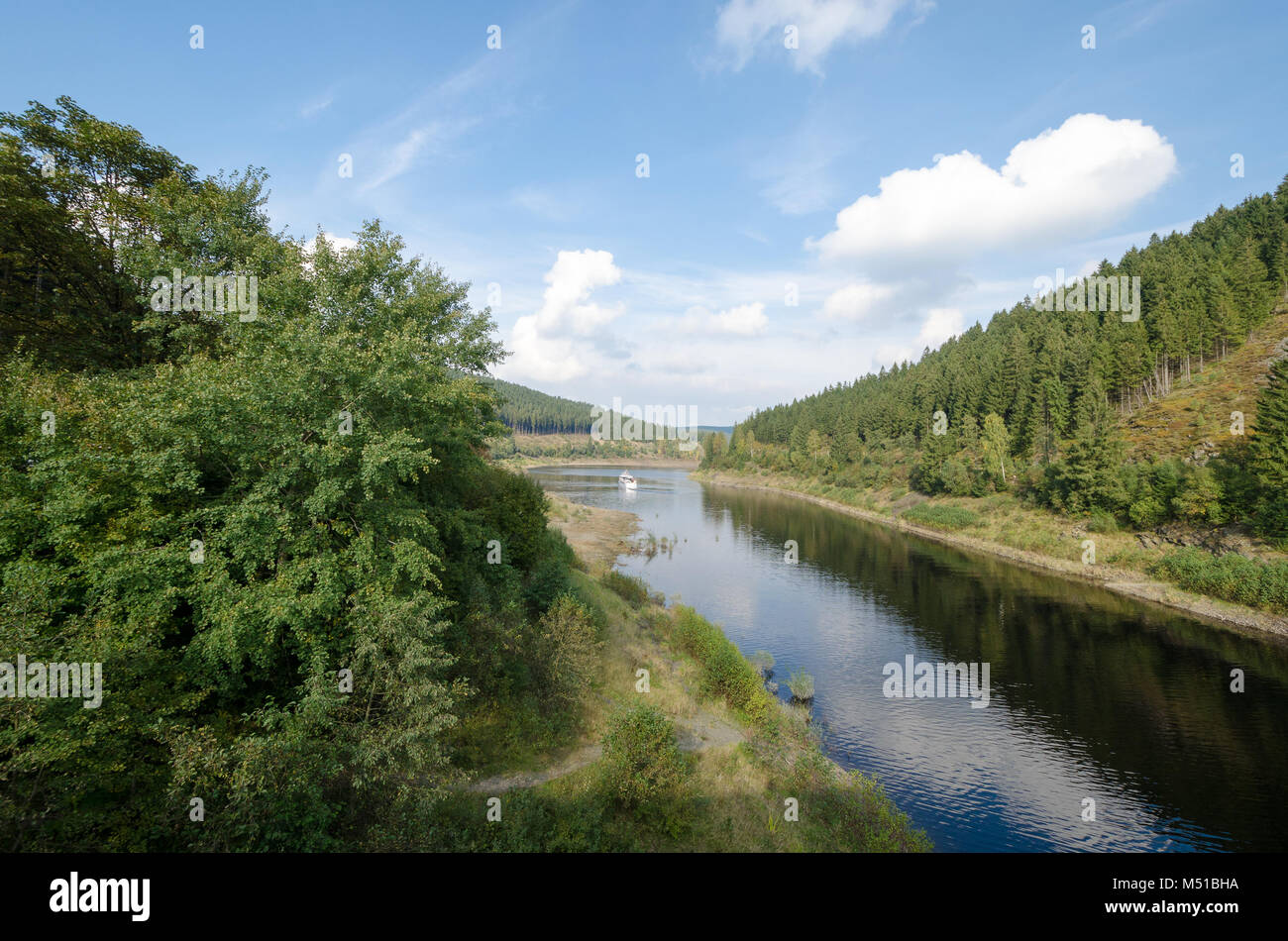 View on Dam Okertal Stock Photo