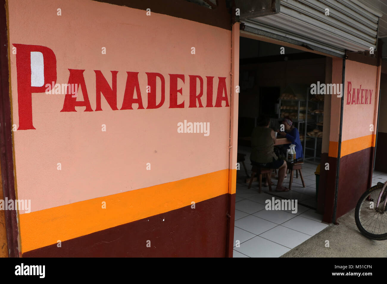 bakery panaderia small town Costa Rica Stock Photo Alamy