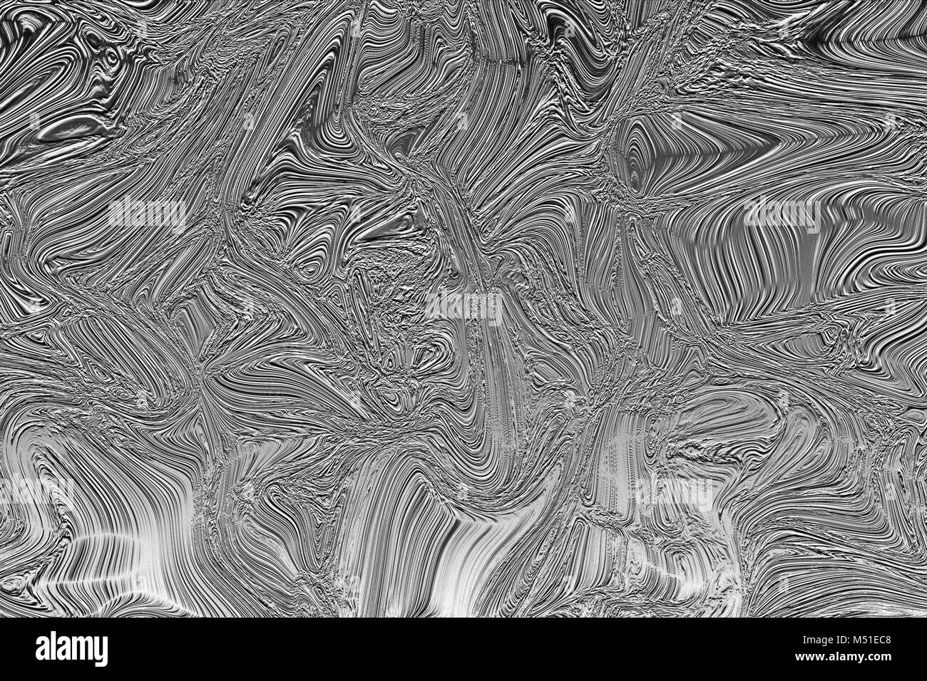 Abstract black and white psychedelic liquid waves background Stock ...