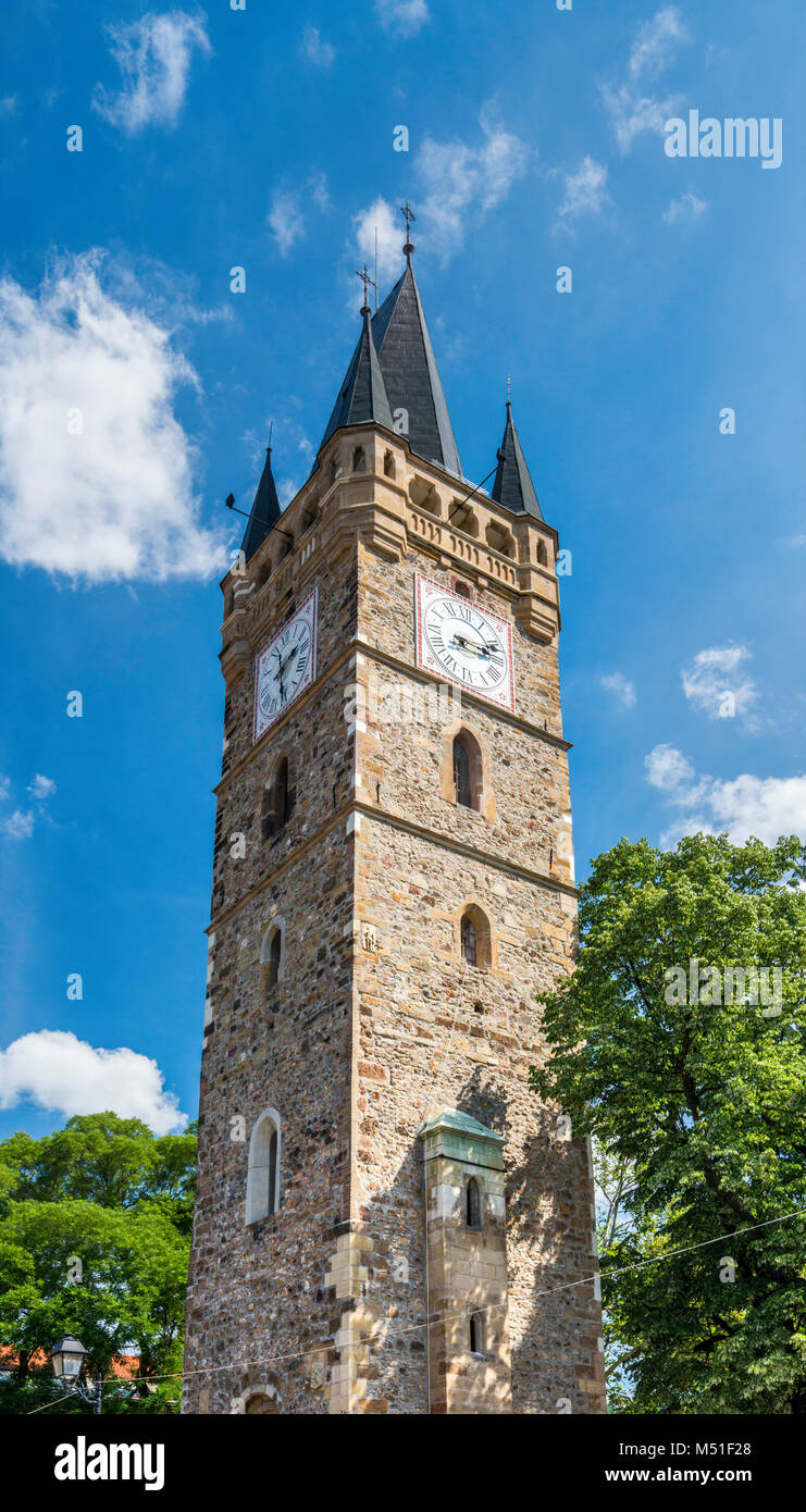 St Stephen Tower (Turnul Sf Stefan) in Baia Mare, Maramures Region, Romania Stock Photo