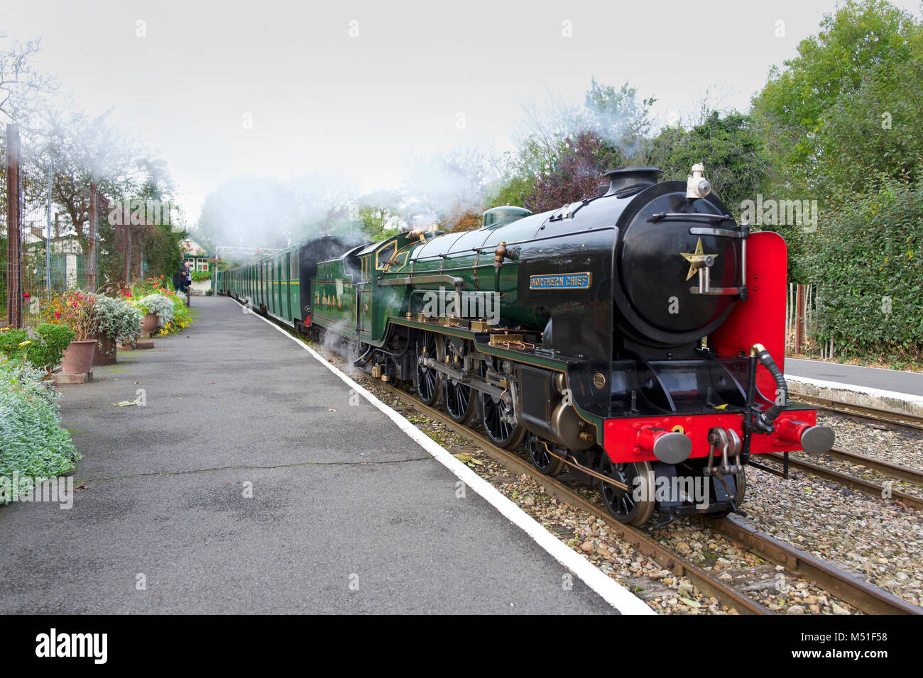 Hythe station on the Romney, Hythe and Dymchurch Railway Stock Photo