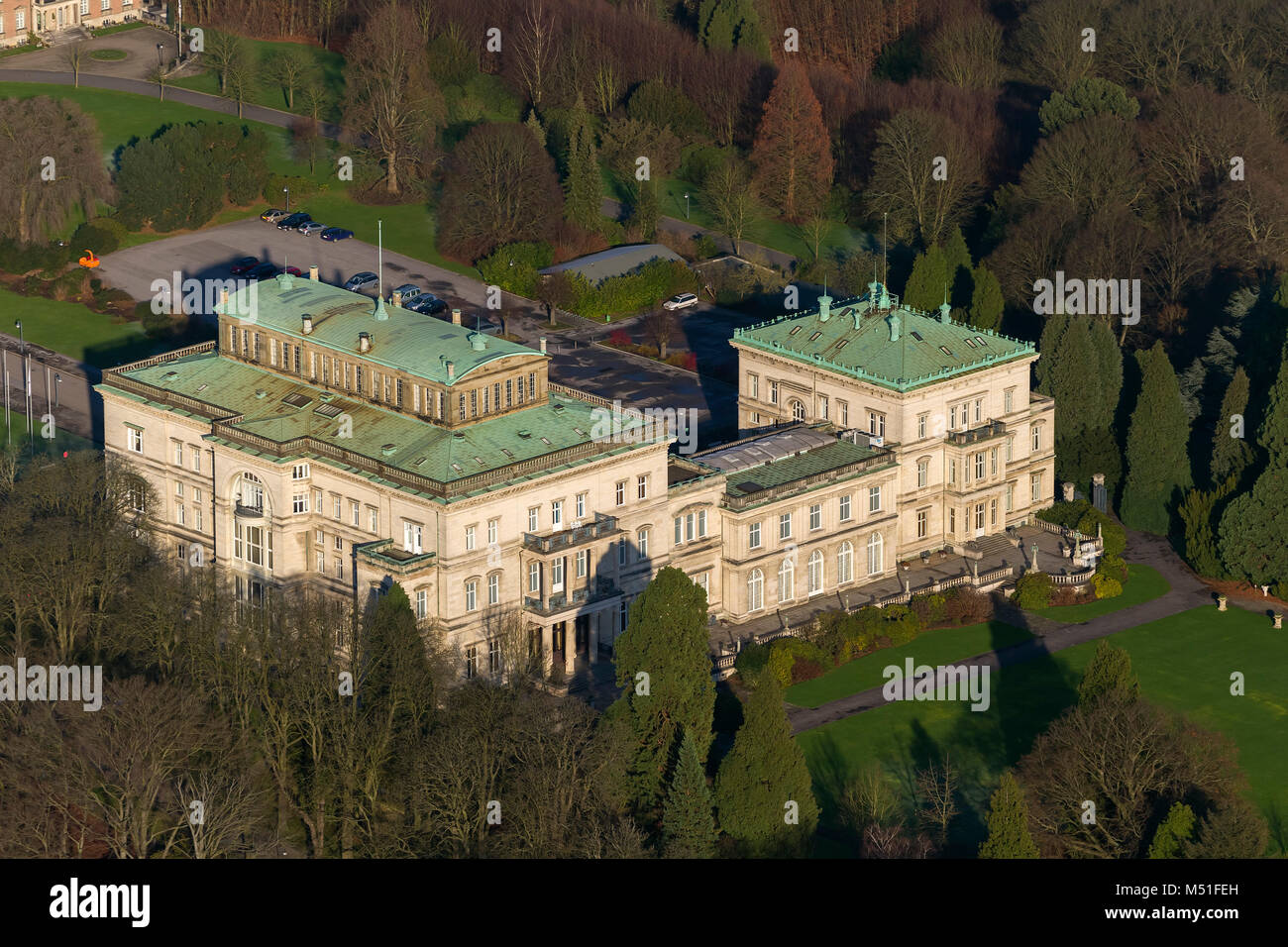 Former family home of the krupp family hires stock photography and