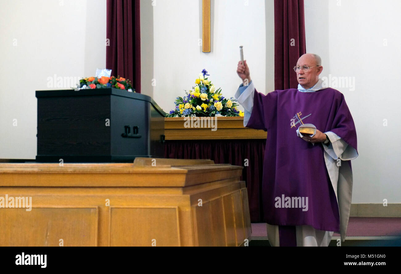 Crematorium priest hi-res stock photography and images - Alamy