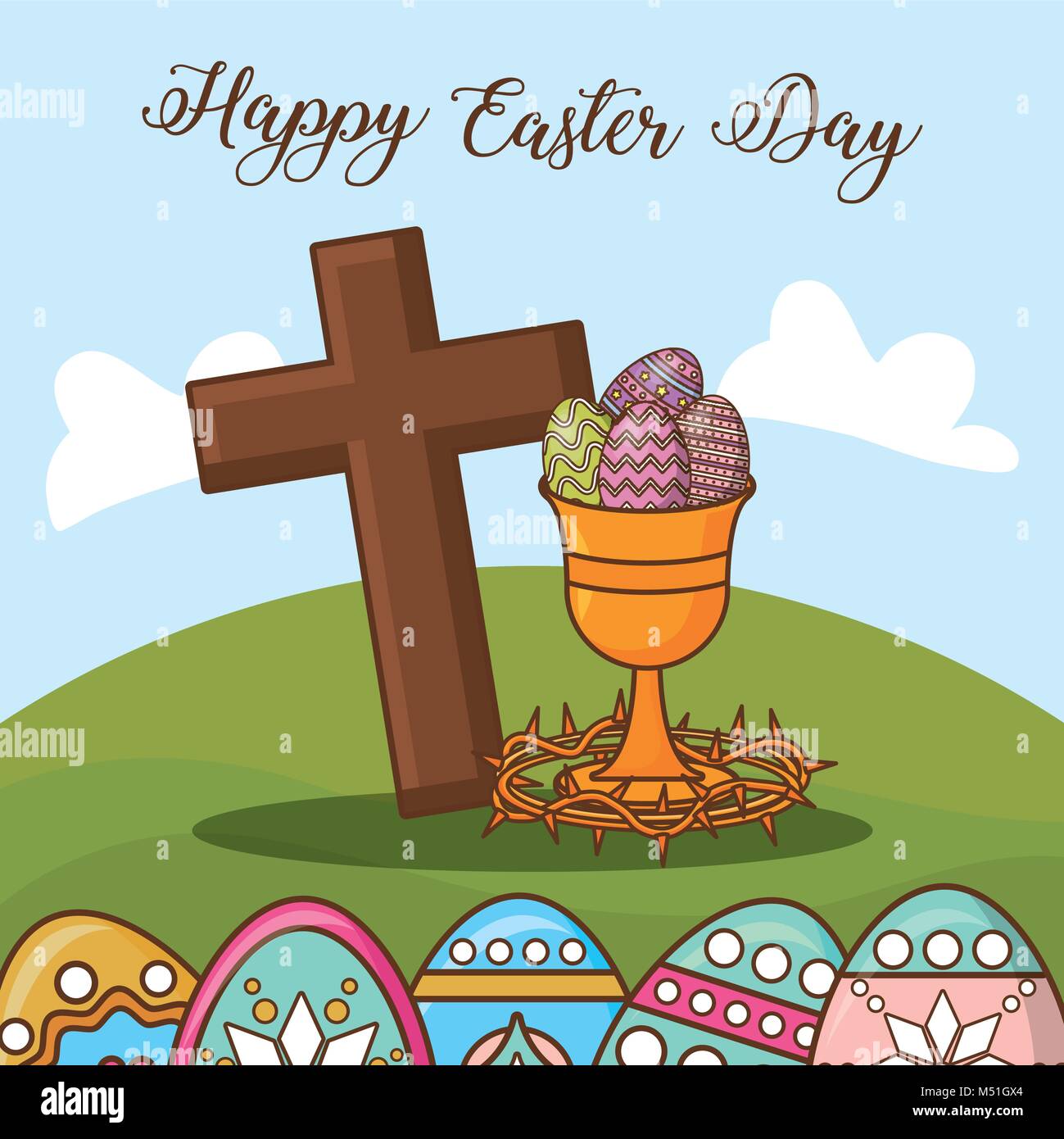 Happy easter day design Stock Vector Image & Art - Alamy