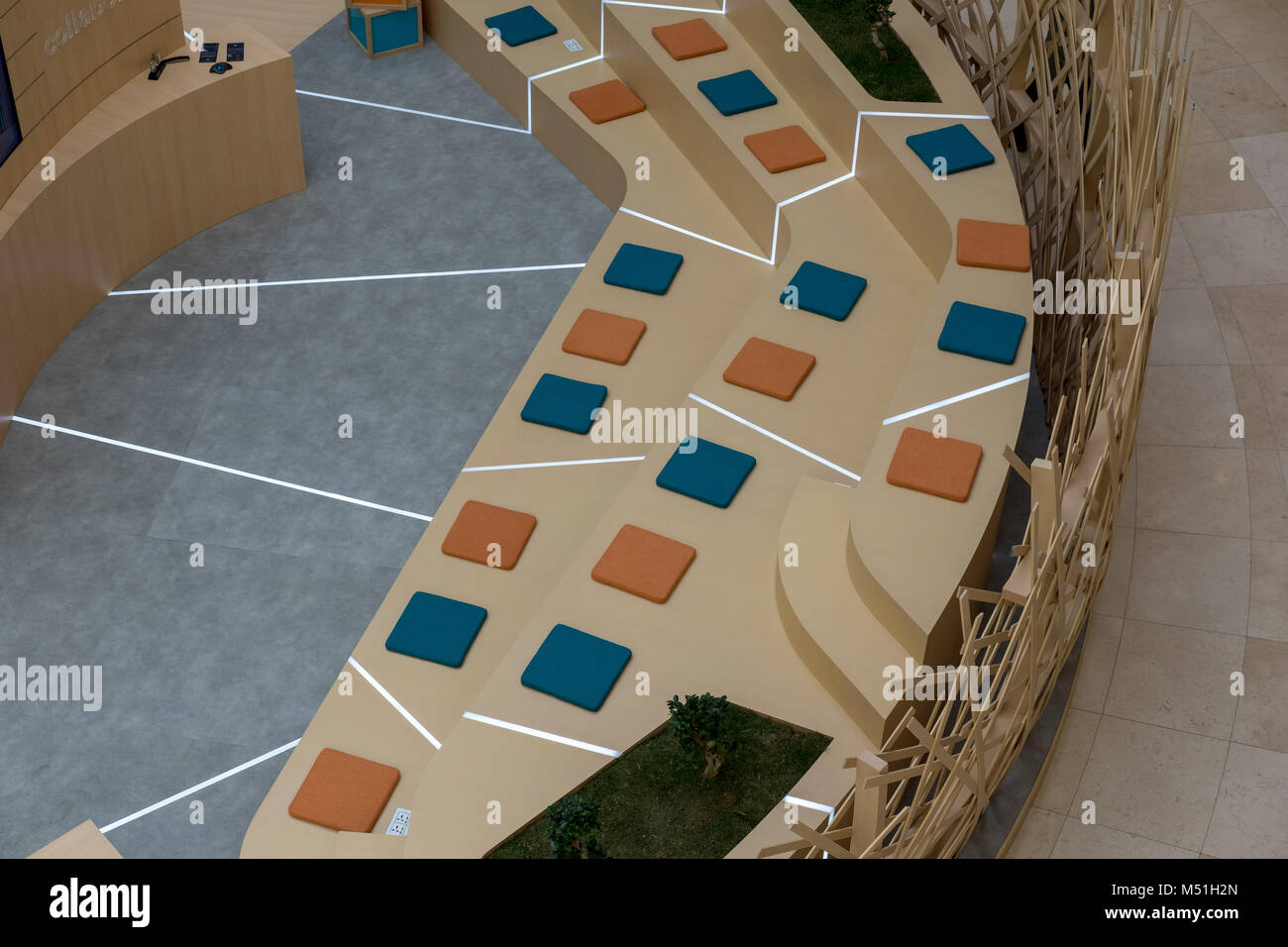 Modern Style Seating Arrangement for Seminar audience Stock Photo Alamy