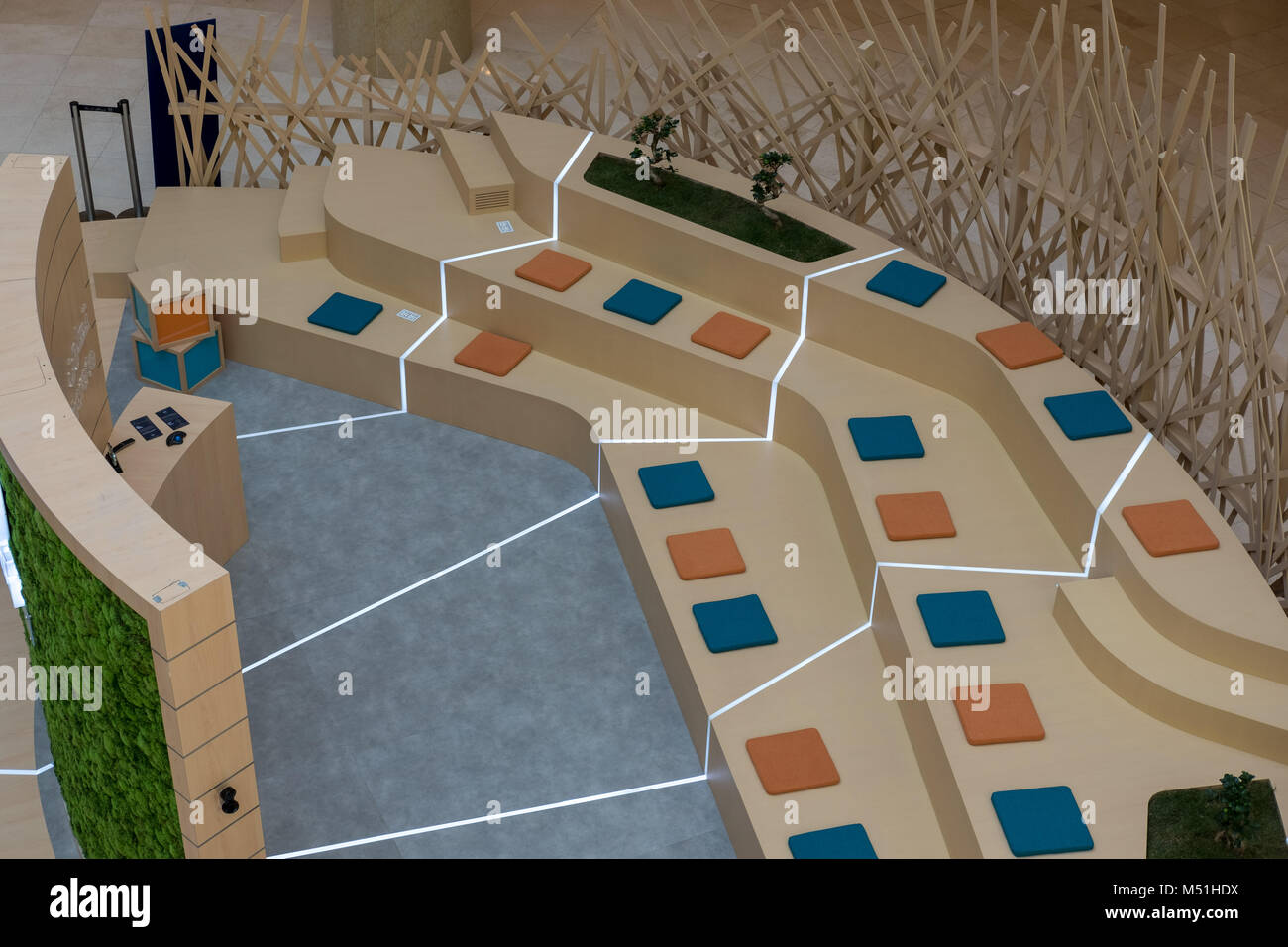 Modern Style Seating Arrangement for Seminar audience Stock Photo Alamy