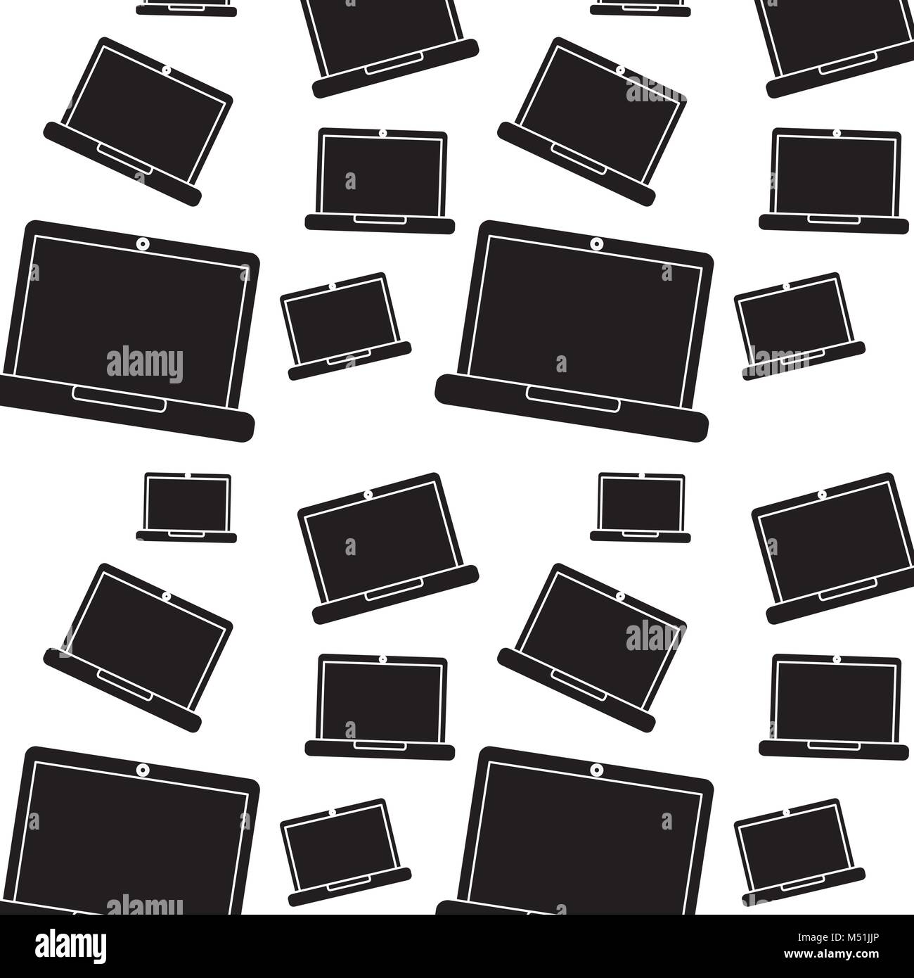 open laptop device wireless seamless pattern Stock Vector Image & Art ...