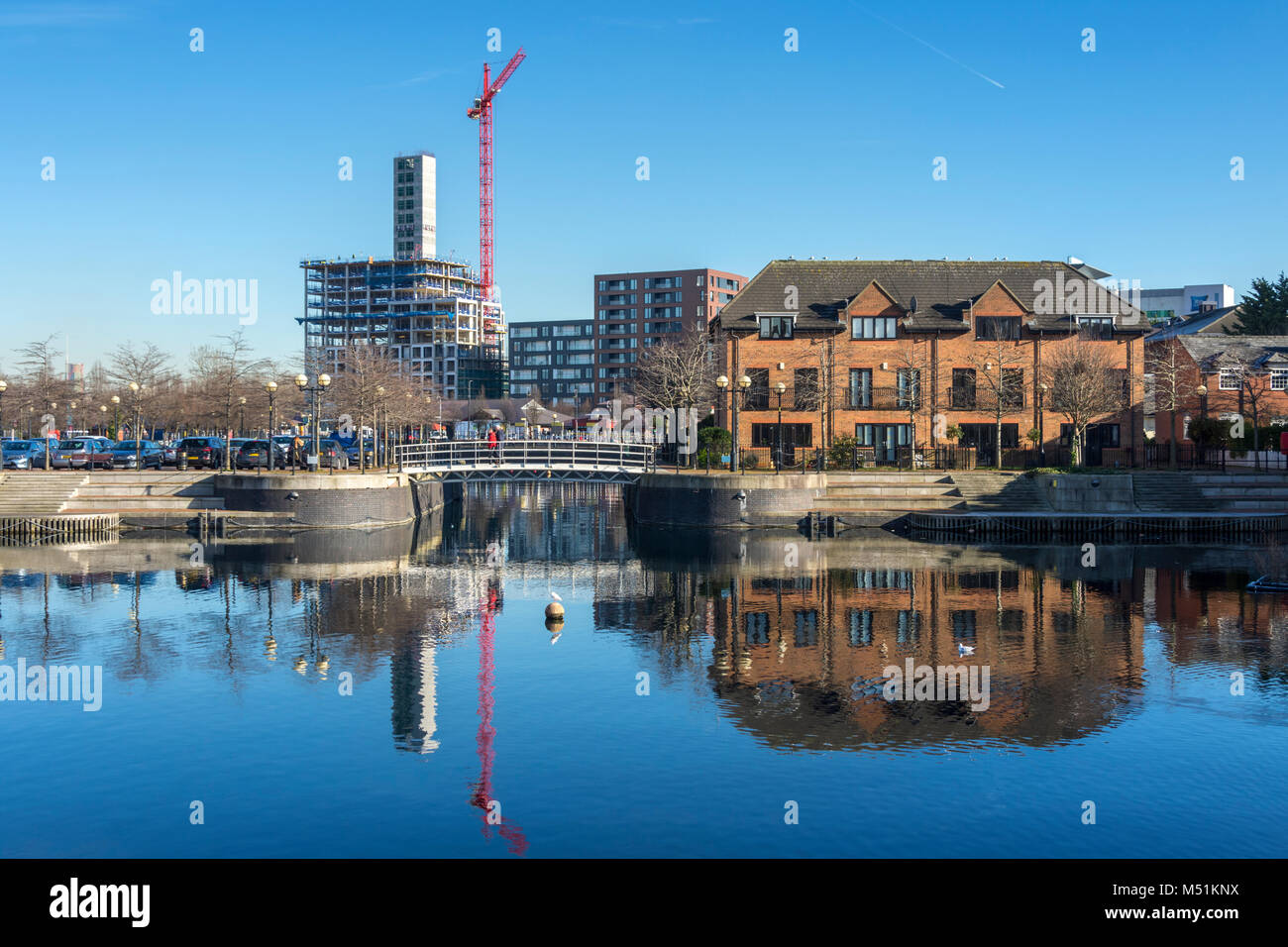 The 'X1 The Gateway' apartment block under construction, from St