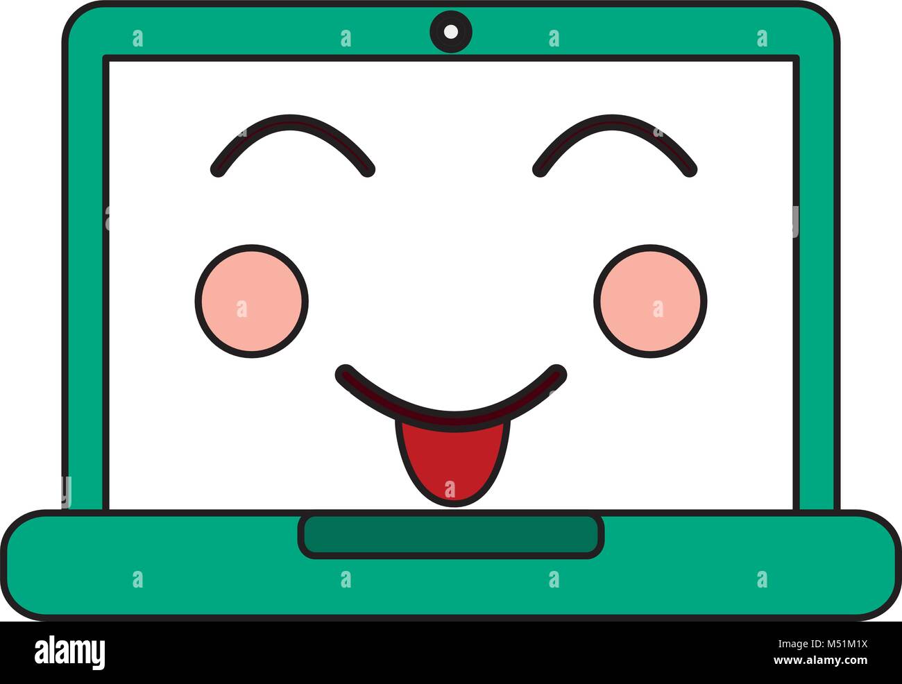 laptop computer emoji icon image Stock Vector Image & Art Alamy