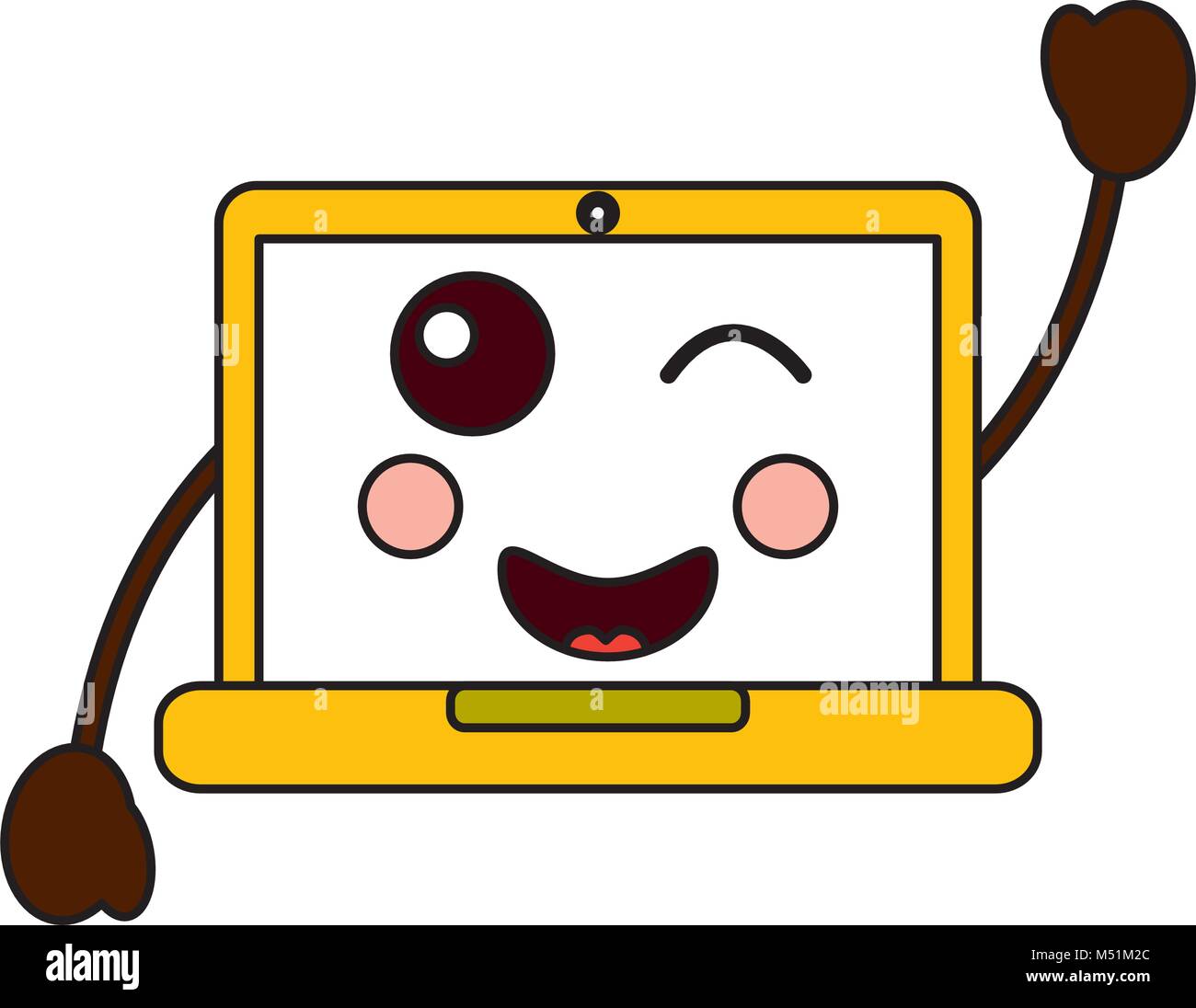 laptop computer emoji icon image Stock Vector Image & Art Alamy
