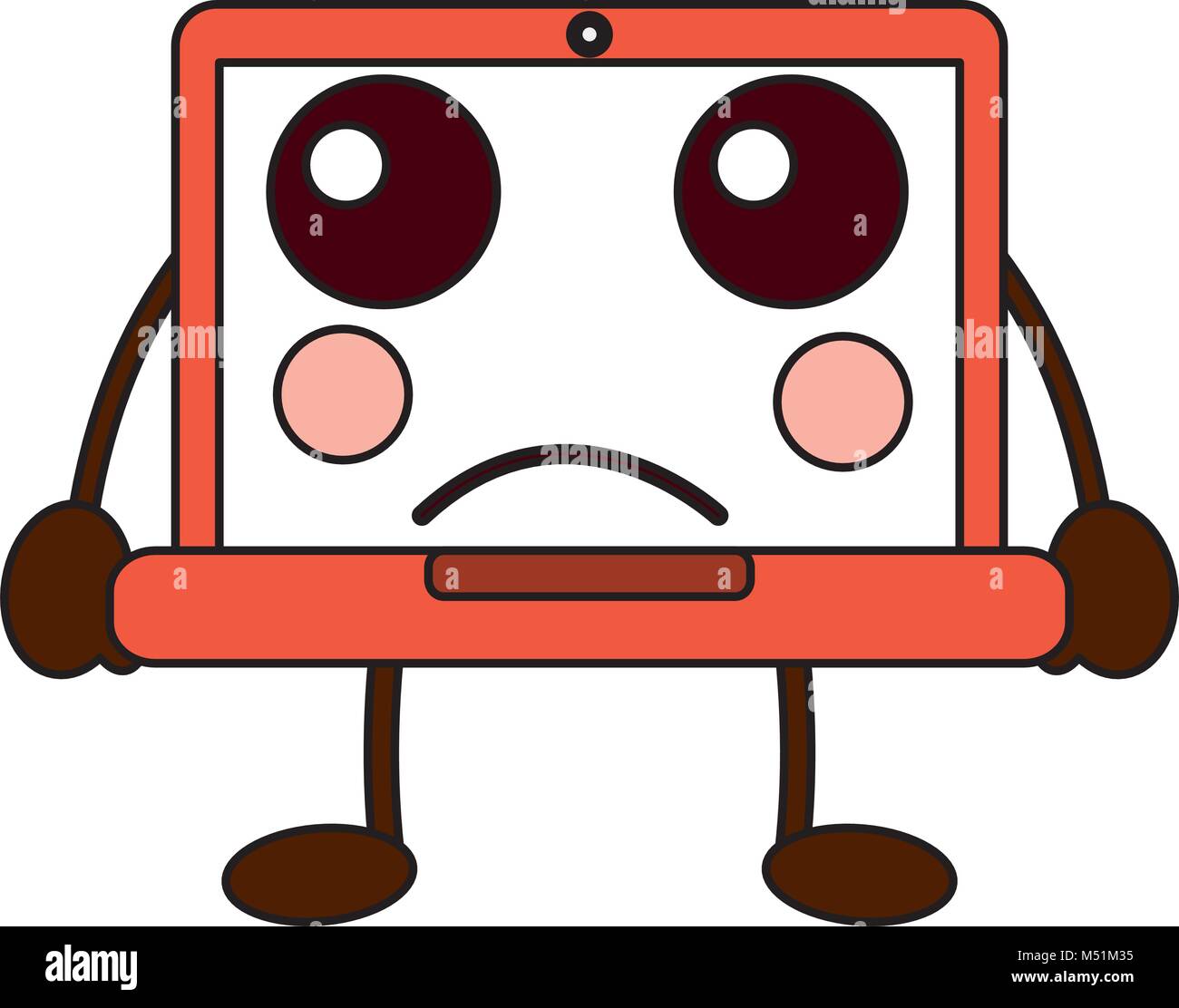 Ai computer monitor face Stock Vector Images - Alamy
