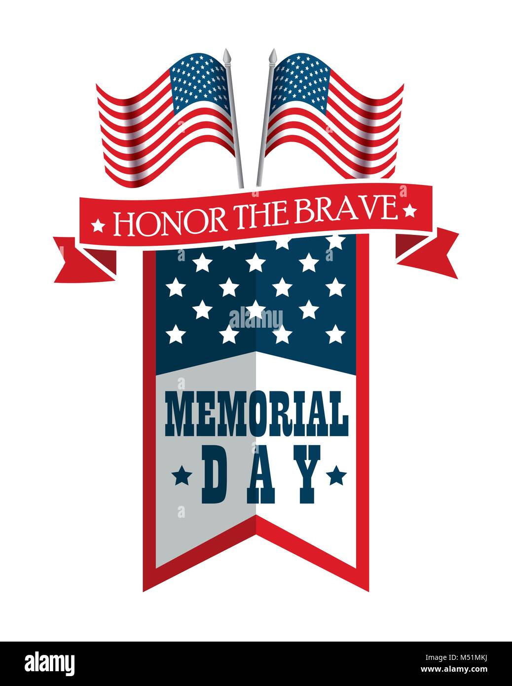 happy memorial day flag Stock Vector Image &amp; Art - Alamy