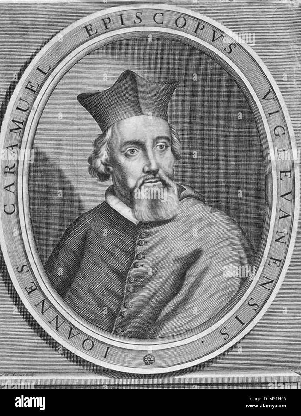 Juan Caramuel y Lobkowitz, Spanish philosopher and scholar (1606–1682) Stock Photo