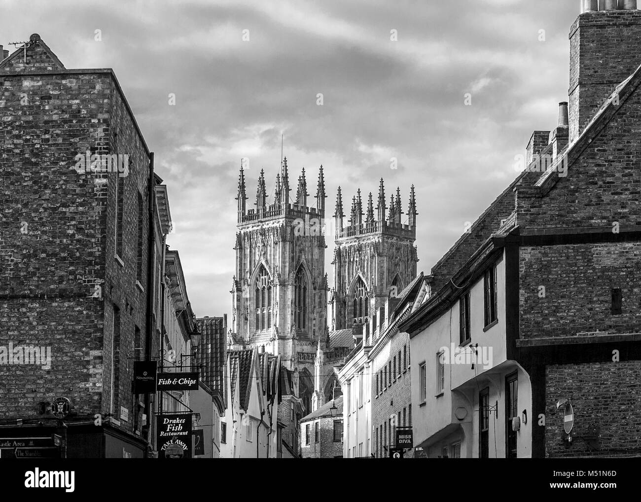 The Magnificent Minster of York City, North Yorkshire, England Stock Photo