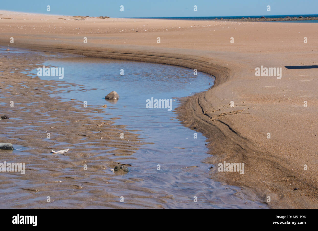 Natural crevices in the small sand dune Stock Photo Alamy