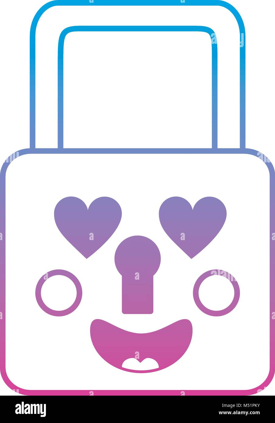 safety lock heart eyes emoji icon image Stock Vector Image & Art Alamy