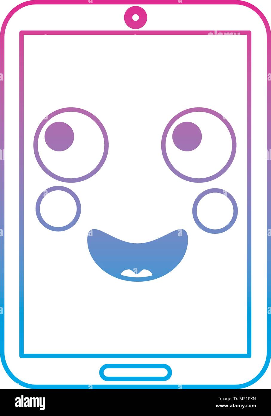 cellphone happy emoji icon image Stock Vector Image & Art - Alamy