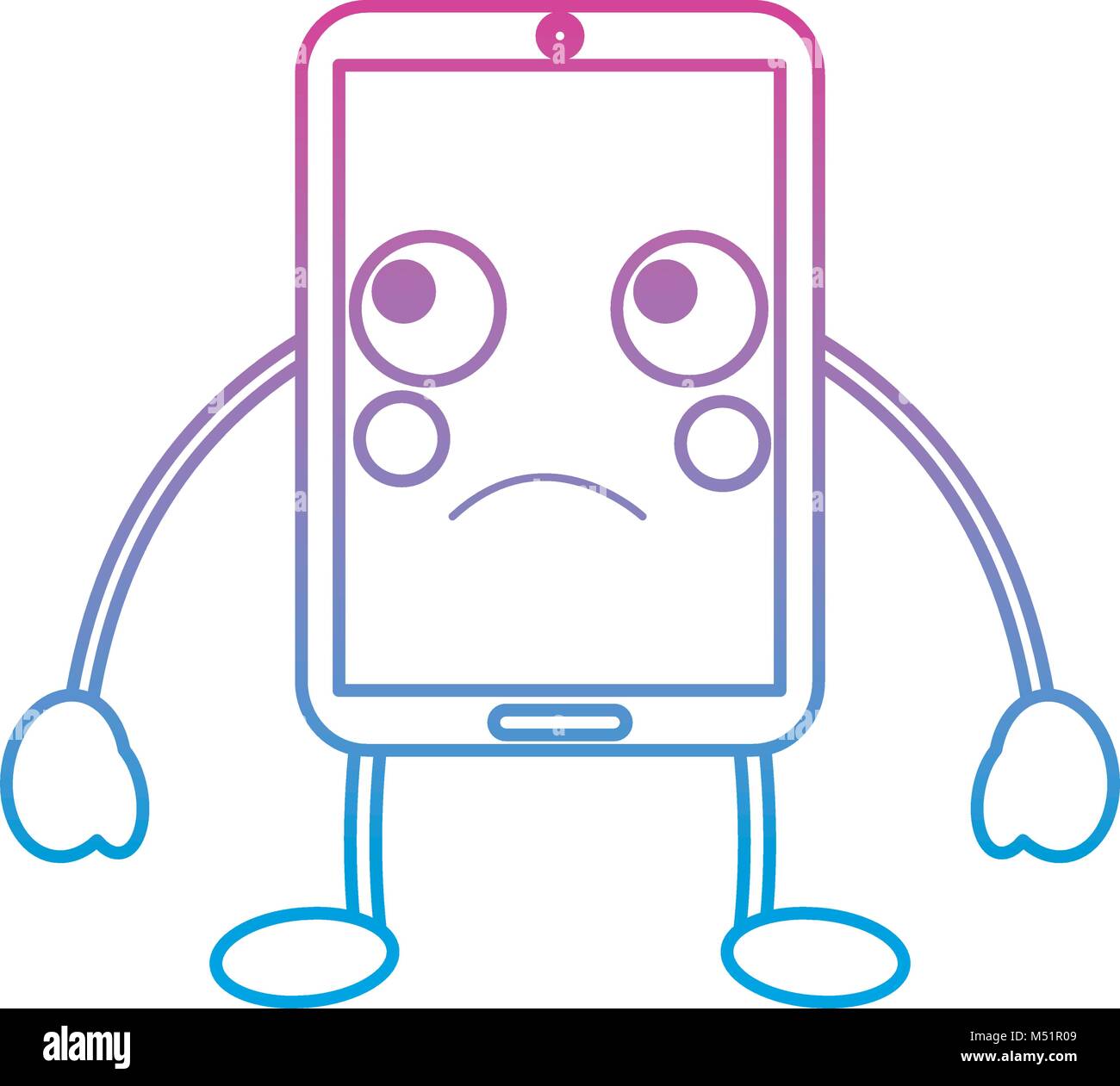 cellphone sad emoji icon image Stock Vector Image & Art - Alamy