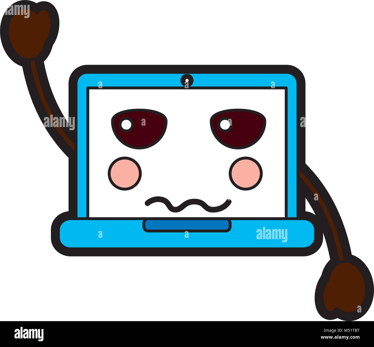 laptop angry computer emoji icon image Stock Vector Image & Art - Alamy