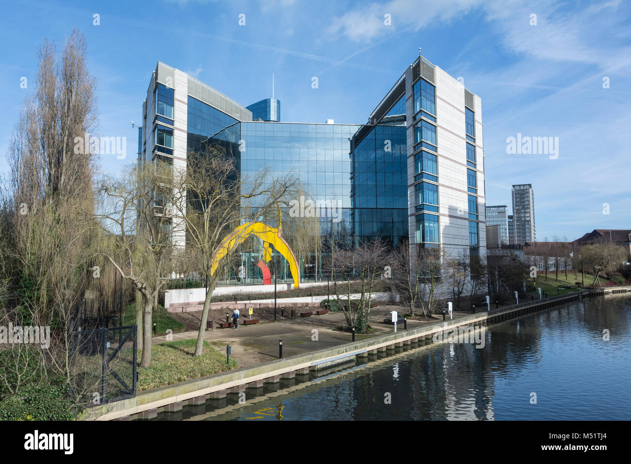 GSK Glaxo Smith Kline HQ on the Great West Road, Brentford, London, UK Stock Photo