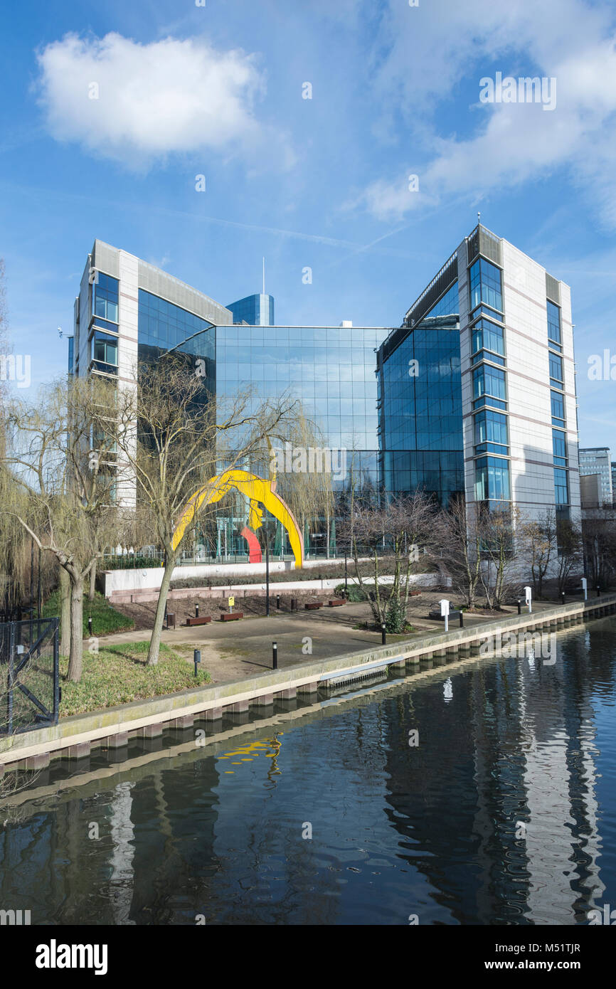 GSK Glaxo Smith Kline HQ on the Great West Road, Brentford, London, UK Stock Photo