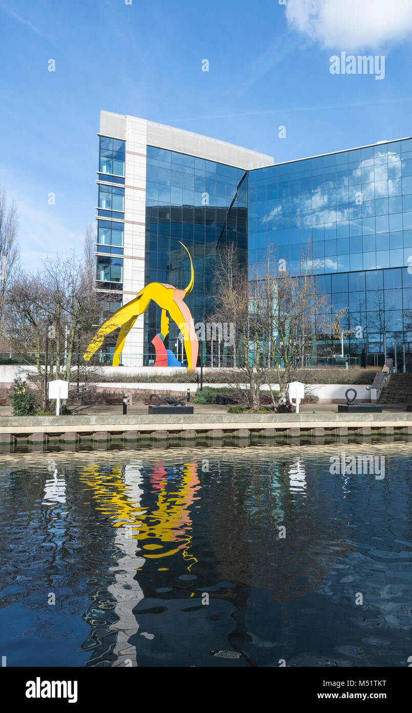 GSK Glaxo Smith Kline HQ on the Great West Road, Brentford, London, UK Stock Photo