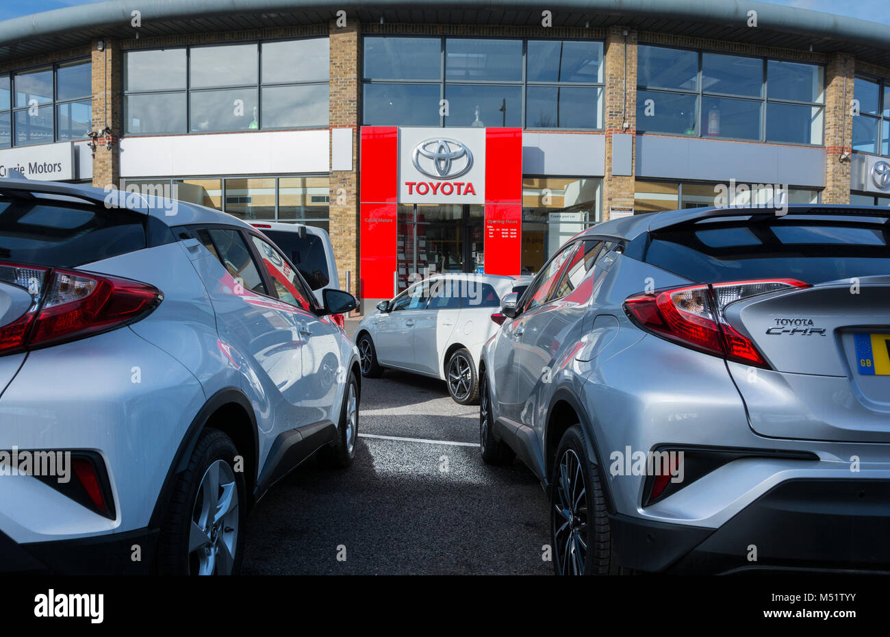 Currie Motors Toyota showroom on the Great West Road, Brentford