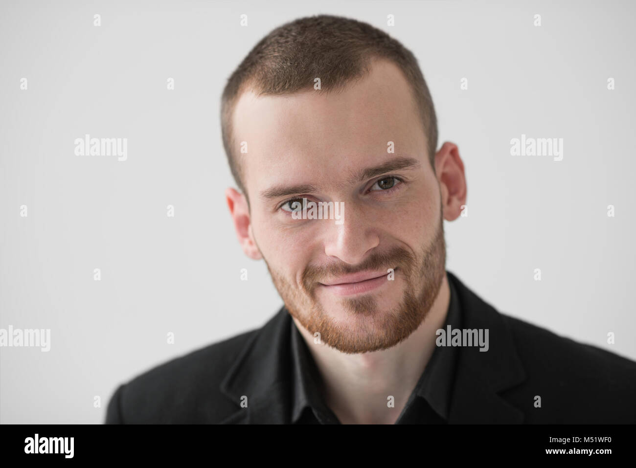 Portrait happy smiley bearded hi-res stock photography and images - Alamy