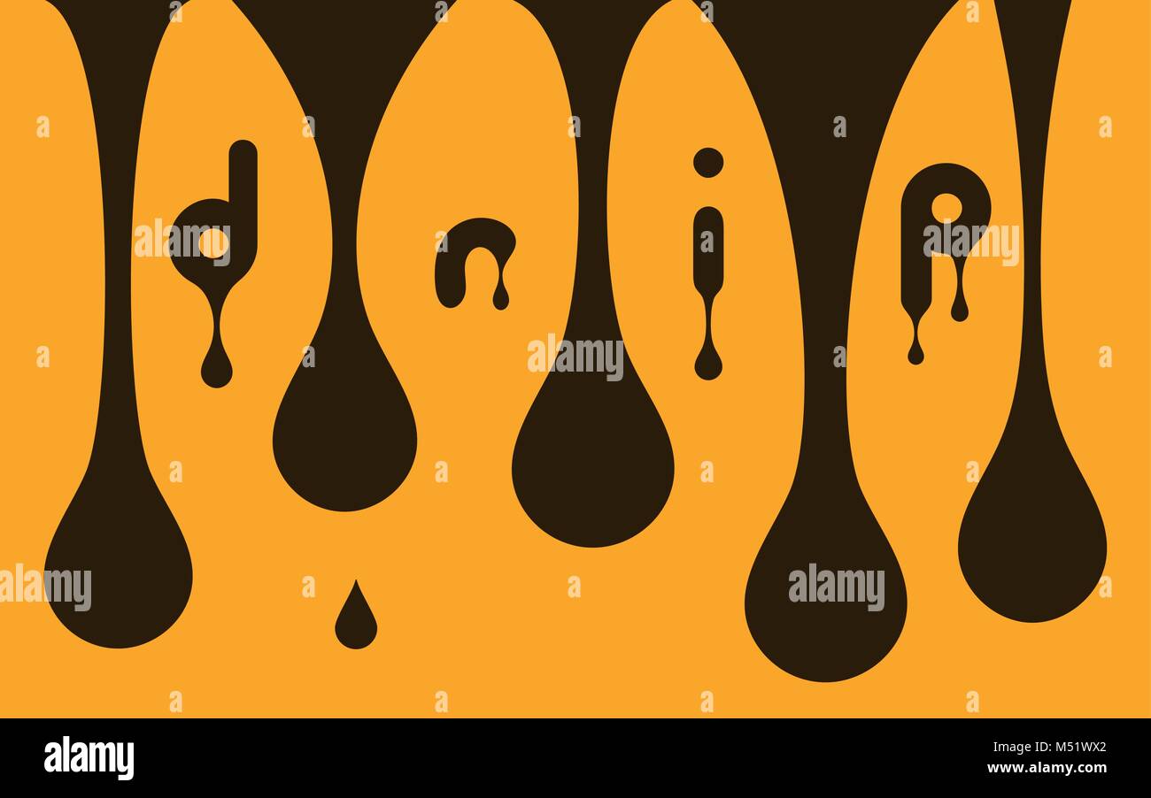 Flat Chocolate Drip Set Stock Vector Image & Art Alamy