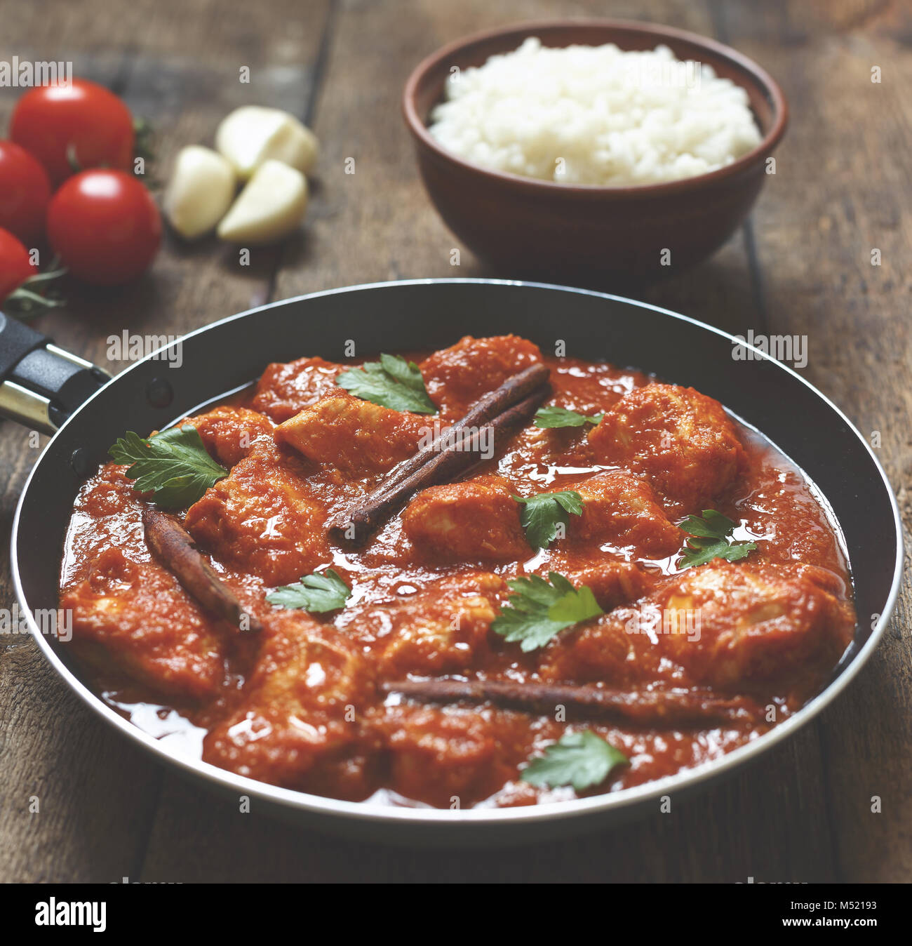 Indian chicken curry Stock Photo - Alamy